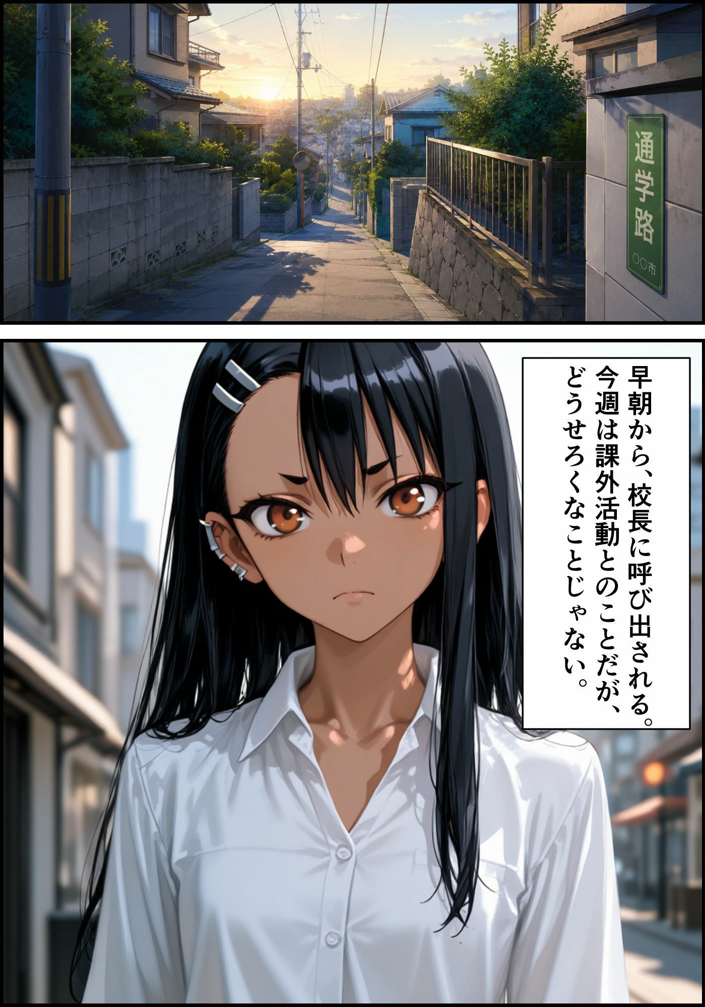 ［漫画仕立て］センパイを守るために校長に抱かれてます 第四話 サンプル1ページ目