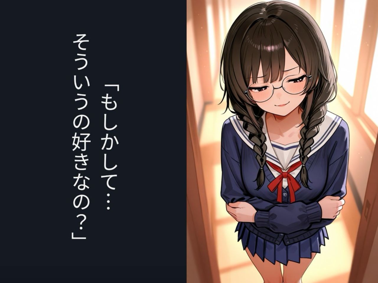 クラスの地味で大人しい眼鏡女子にマゾバレして何度も搾精される話 サンプル10ページ目