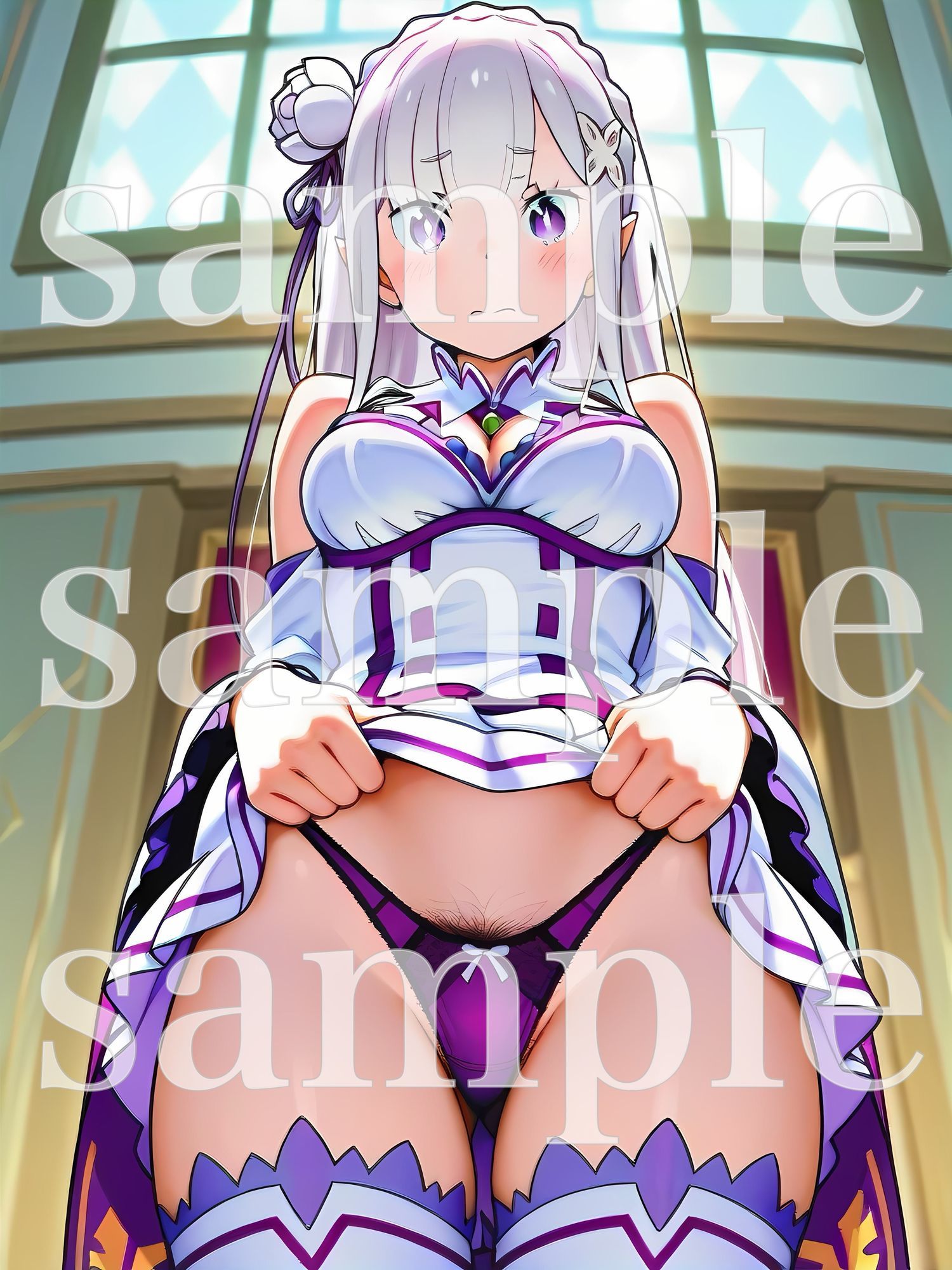 秘密のチラ見せアルバイト〜パンツを見せてもらったら陰毛まで見えちゃいました〜〇ミ〇ア編 サンプル2ページ目