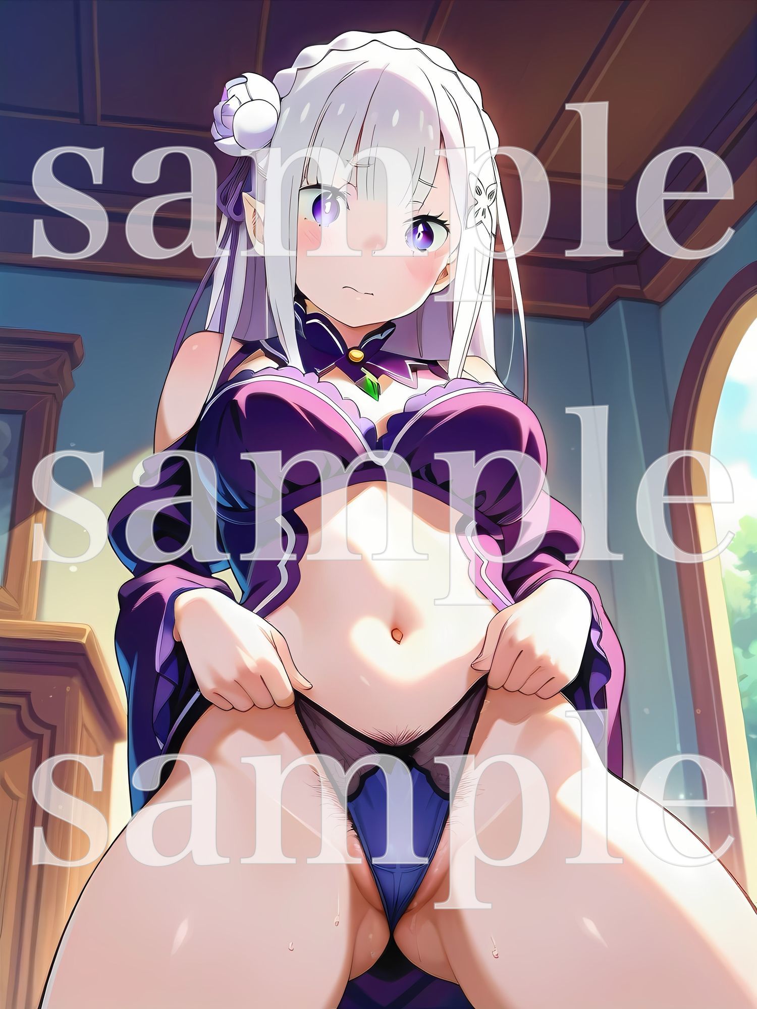 秘密のチラ見せアルバイト〜パンツを見せてもらったら陰毛まで見えちゃいました〜〇ミ〇ア編 サンプル6ページ目