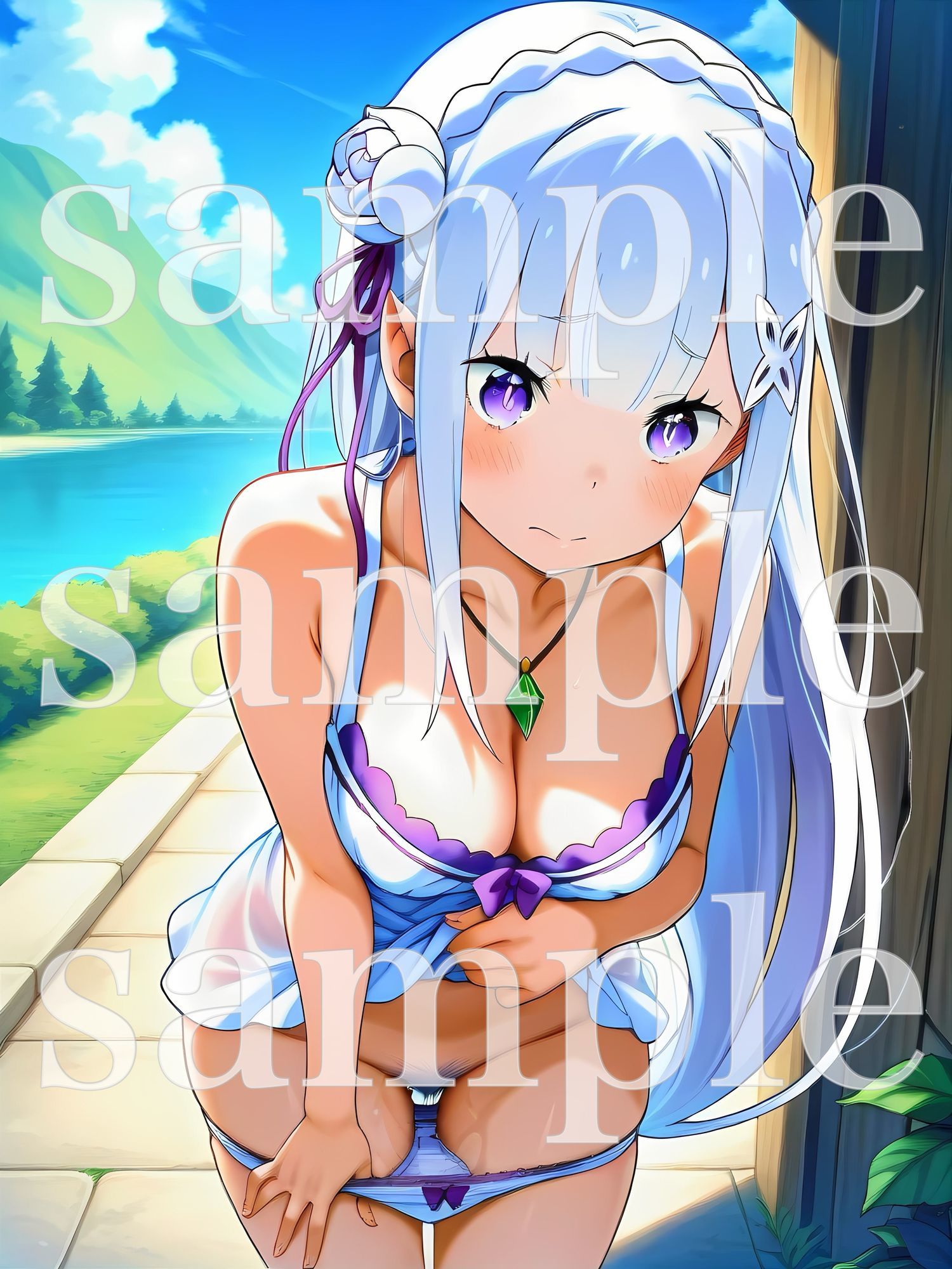 秘密のチラ見せアルバイト〜パンツを見せてもらったら陰毛まで見えちゃいました〜〇ミ〇ア編 サンプル8ページ目