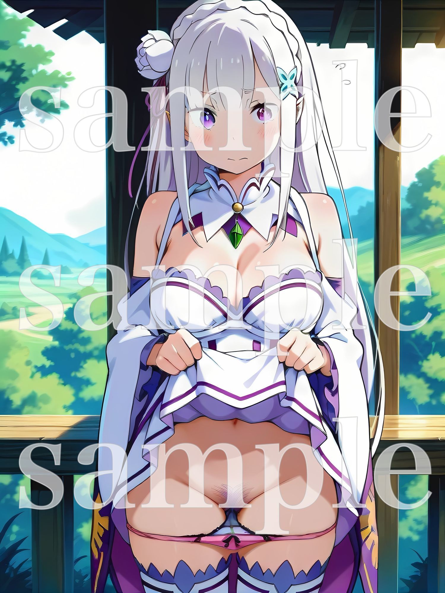 秘密のチラ見せアルバイト〜パンツを見せてもらったら陰毛まで見えちゃいました〜〇ミ〇ア編 サンプル9ページ目