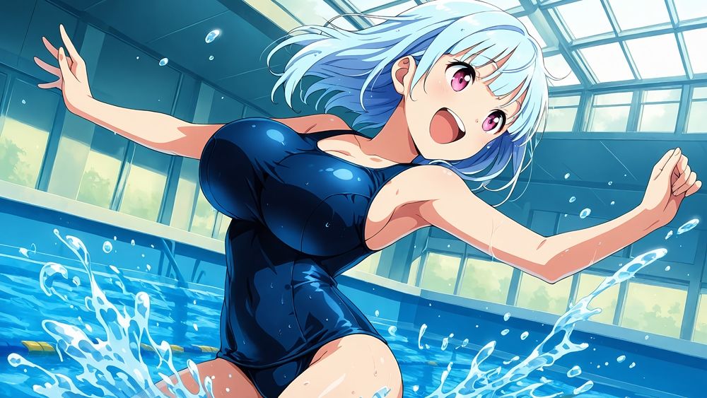爆乳スク水姉妹が顧問教師と淫らな特別トレーニング【4K】 サンプル4ページ目