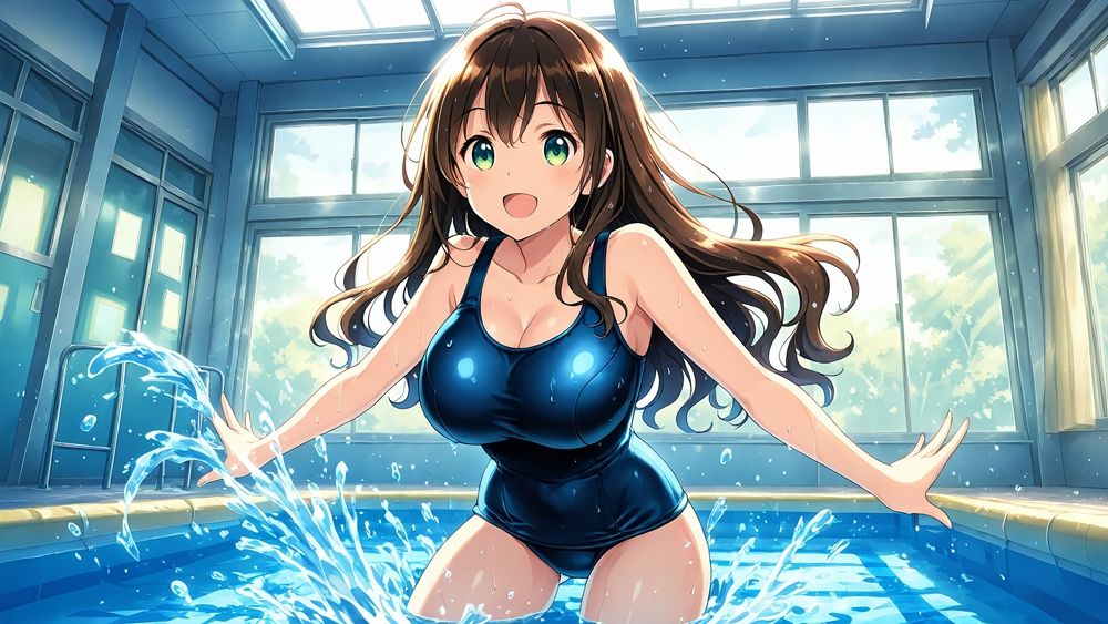 爆乳スク水姉妹が顧問教師と淫らな特別トレーニング【4K】 サンプル5ページ目