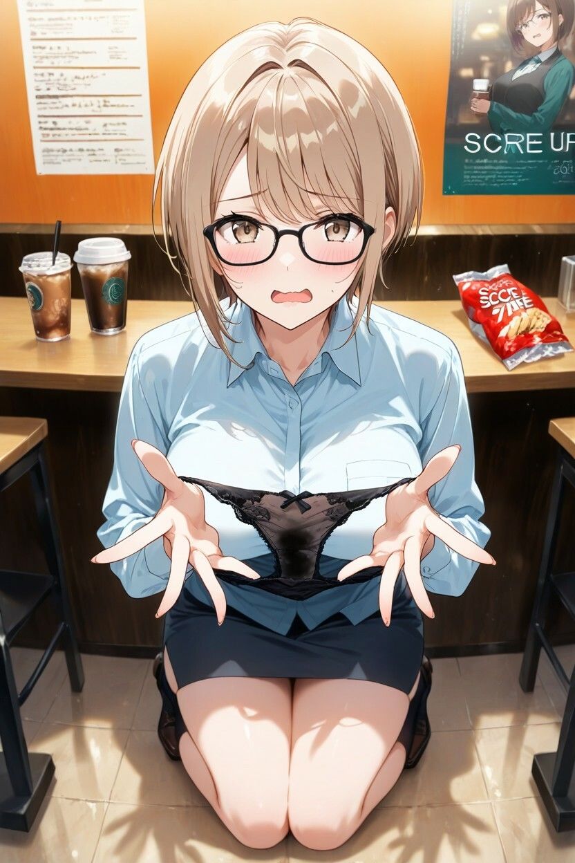 200枚＋PDF】清楚系メガネ女子大生の秘められた決壊 ── 柔らかな茶髪に広がる絶望のシミ ── お漏らし＆シミ付きパンツ特化集 サンプル1ページ目