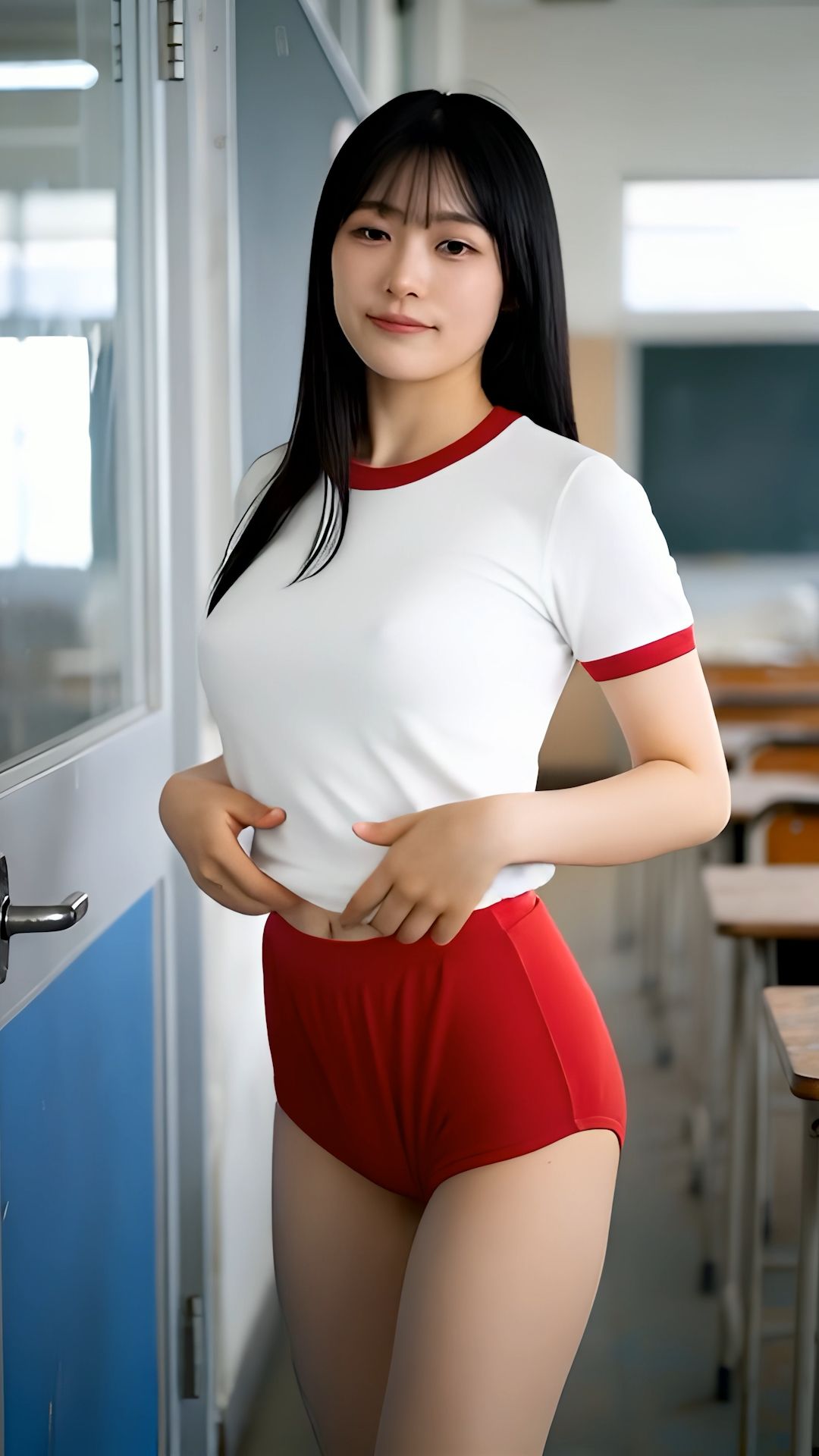 【微エロ動画12】ブルマ、制服、シャワー、パンチラ、胸チラ、AIリアル サンプル5ページ目