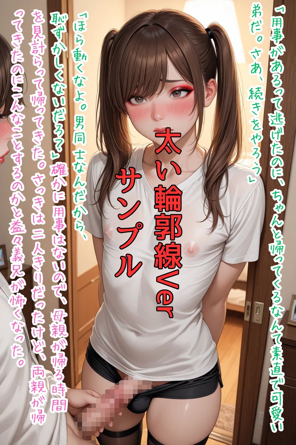 Sissy Captions Mな男の娘のシシーキャプション集6 母親の再婚で運命が狂いはじめた大学生の物語 いけないとわかってるのに… 僕はもう逃げられない… サンプル2ページ目