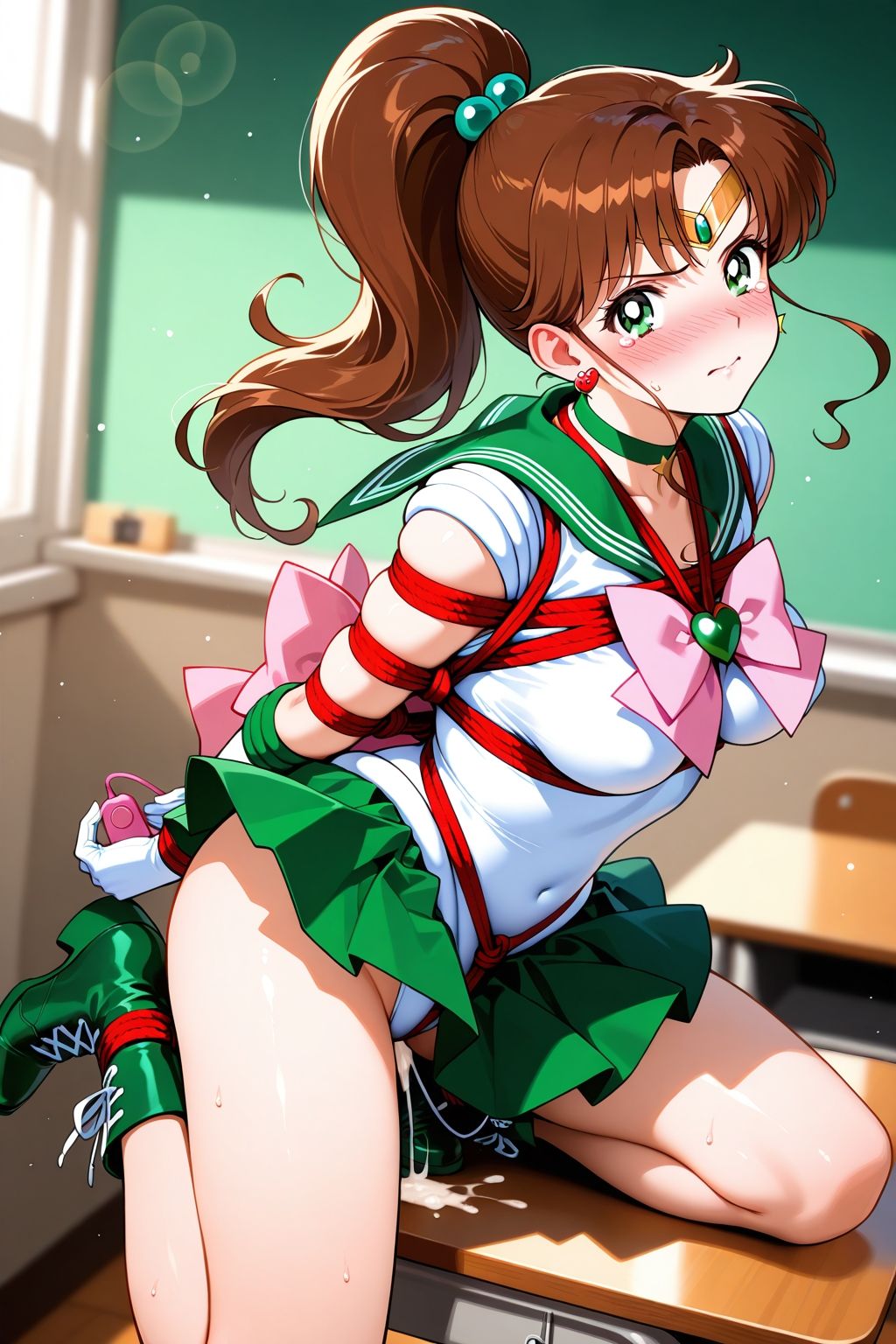 夢見る乙女の調教コレクション7〜美少女戦士〇ーラームーン風4・木野〇こと風・緊縛編 サンプル9ページ目