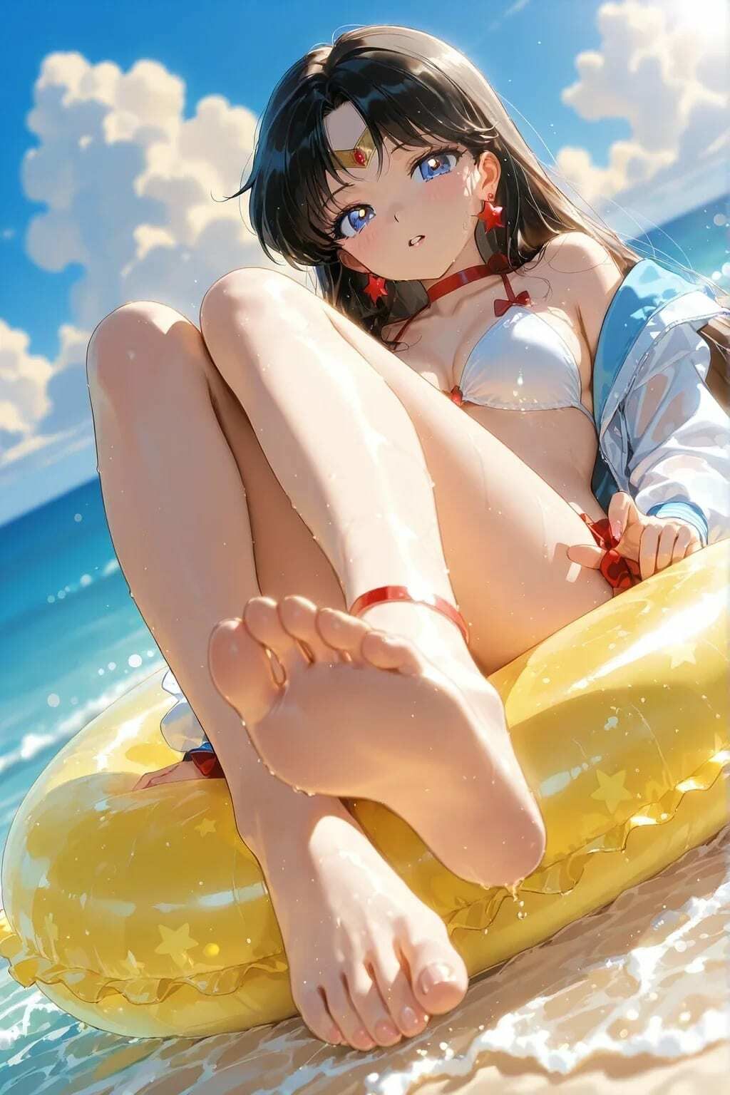 コスプレナイト 〜ネコミミ＆メイドと家で海辺で〜 セ〇ラームーン サンプル5ページ目