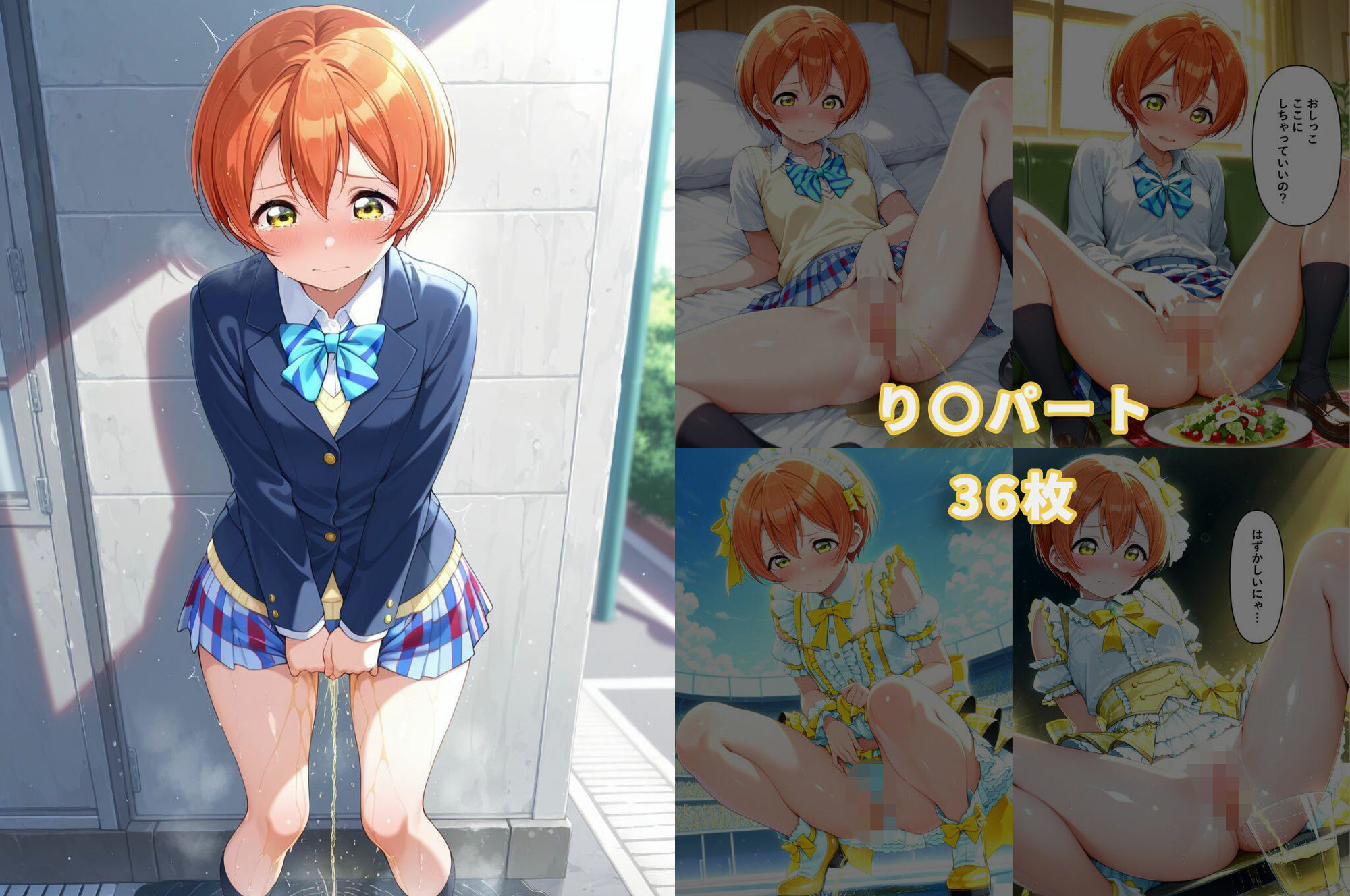 おしがまヒロイン（ラブラ〇ブ！〇’s） サンプル6ページ目