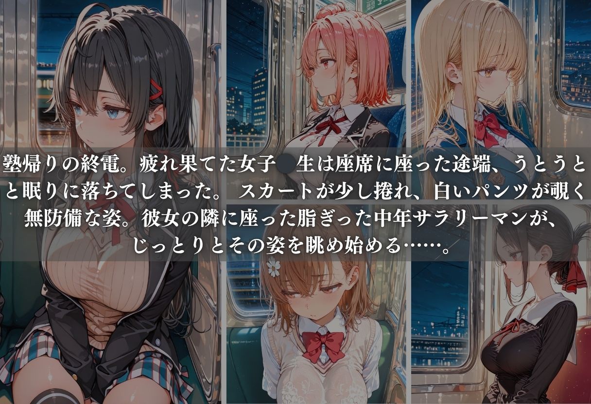 痴●列車ボテ腹END 〜キモおじリーマンに孕ませられる現役女子○生〜 Vol.3 サンプル2ページ目