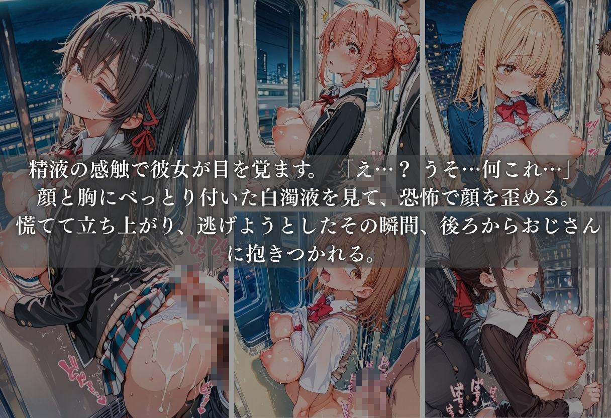 痴●列車ボテ腹END 〜キモおじリーマンに孕ませられる現役女子○生〜 Vol.3 サンプル5ページ目