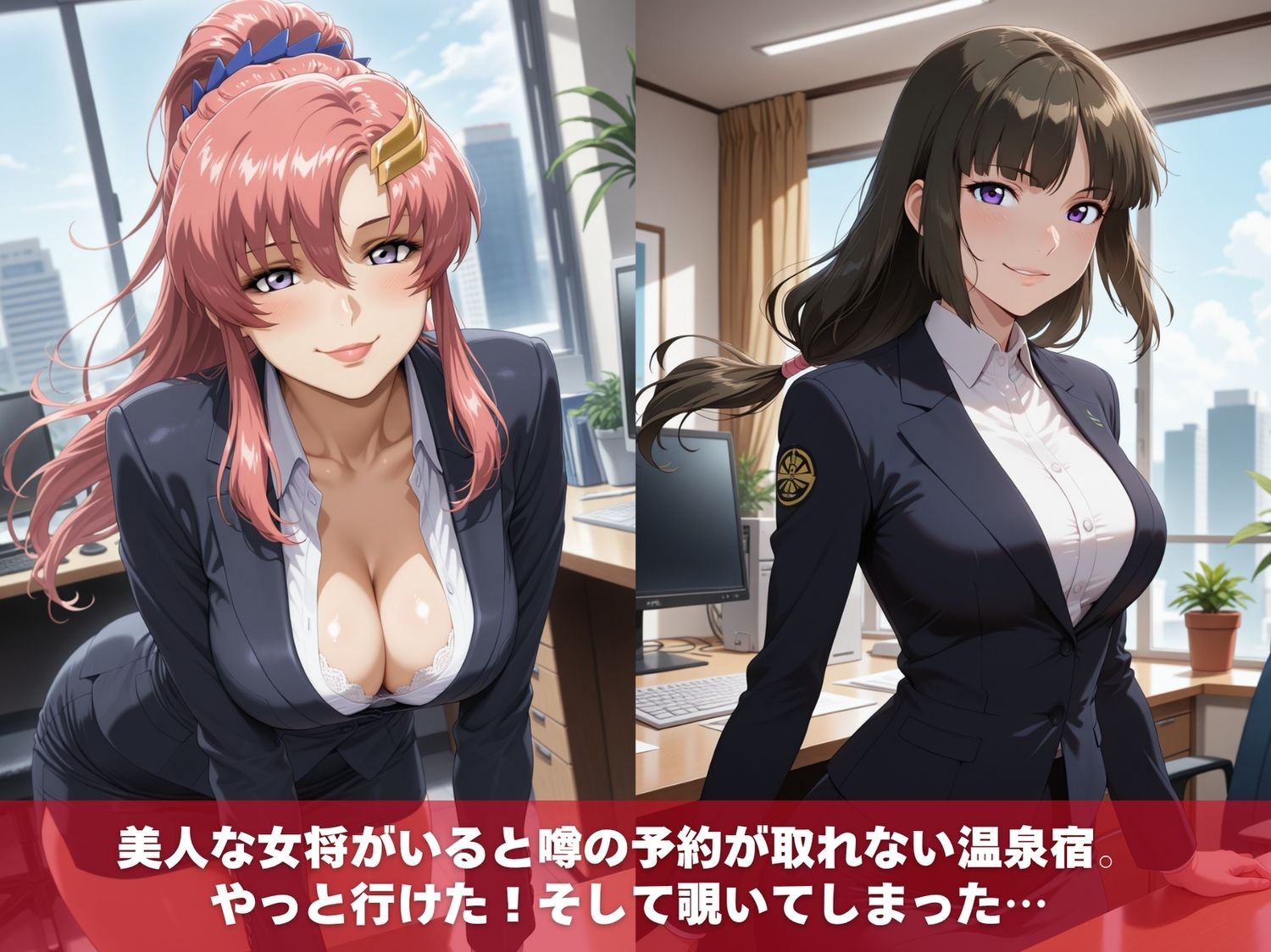 温泉宿の秘密（ハート）覗き見したら…〜ガ●ダムSEED〜 サンプル1ページ目