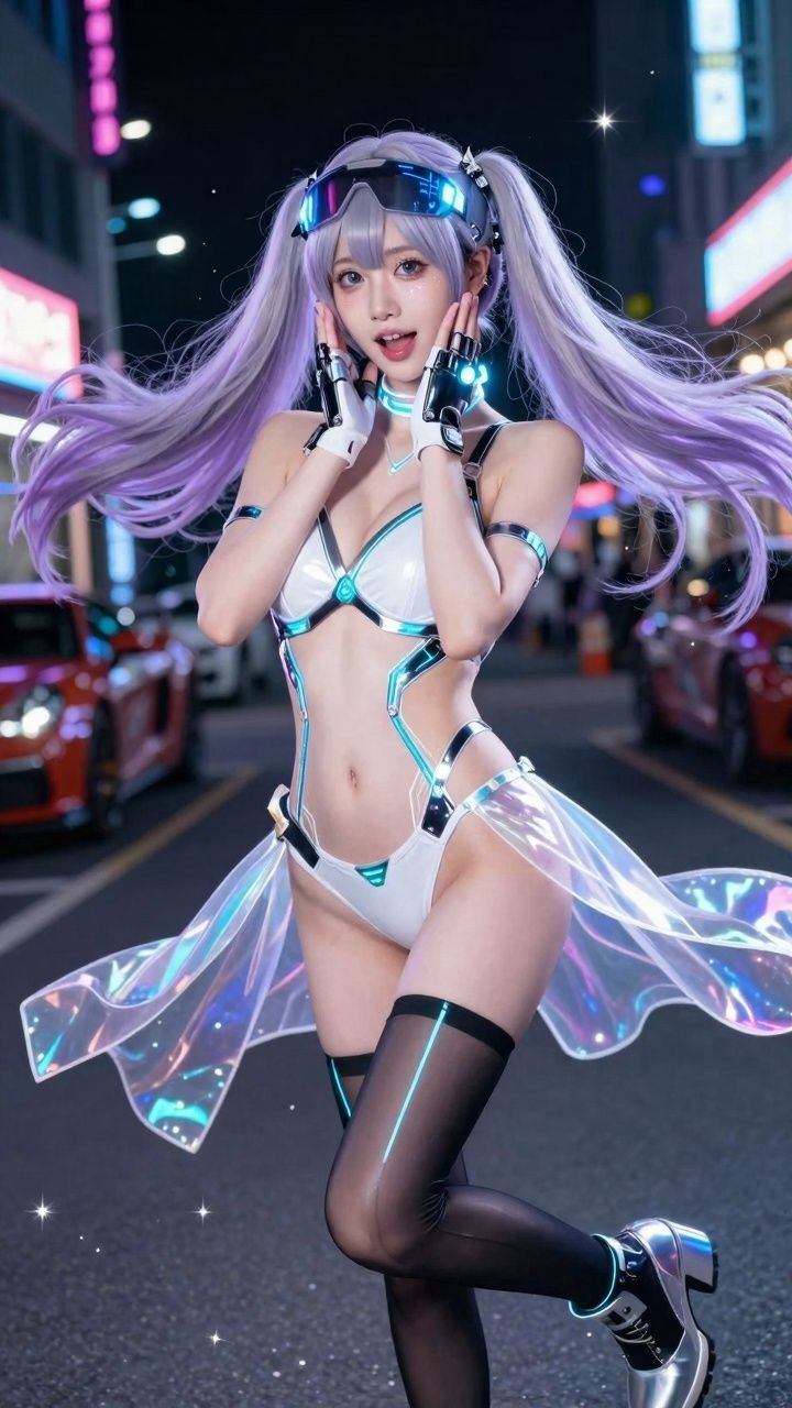 【AIコスプレ美女アイドルシリーズ ＃002:グラビア＆動画】〜宇宙船から愛を込めて 星乃音 ぴこ〜 サンプル3ページ目