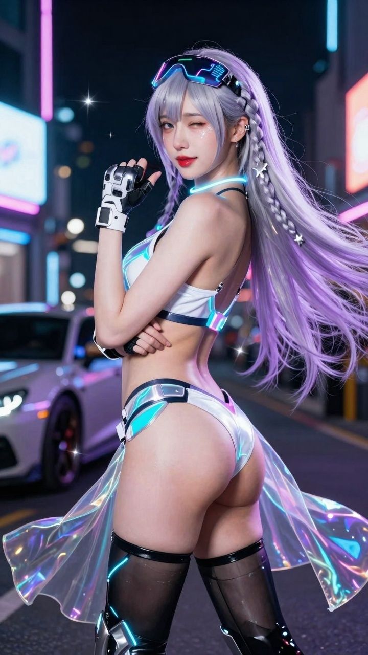 【AIコスプレ美女アイドルシリーズ ＃002:グラビア＆動画】〜宇宙船から愛を込めて 星乃音 ぴこ〜 サンプル4ページ目