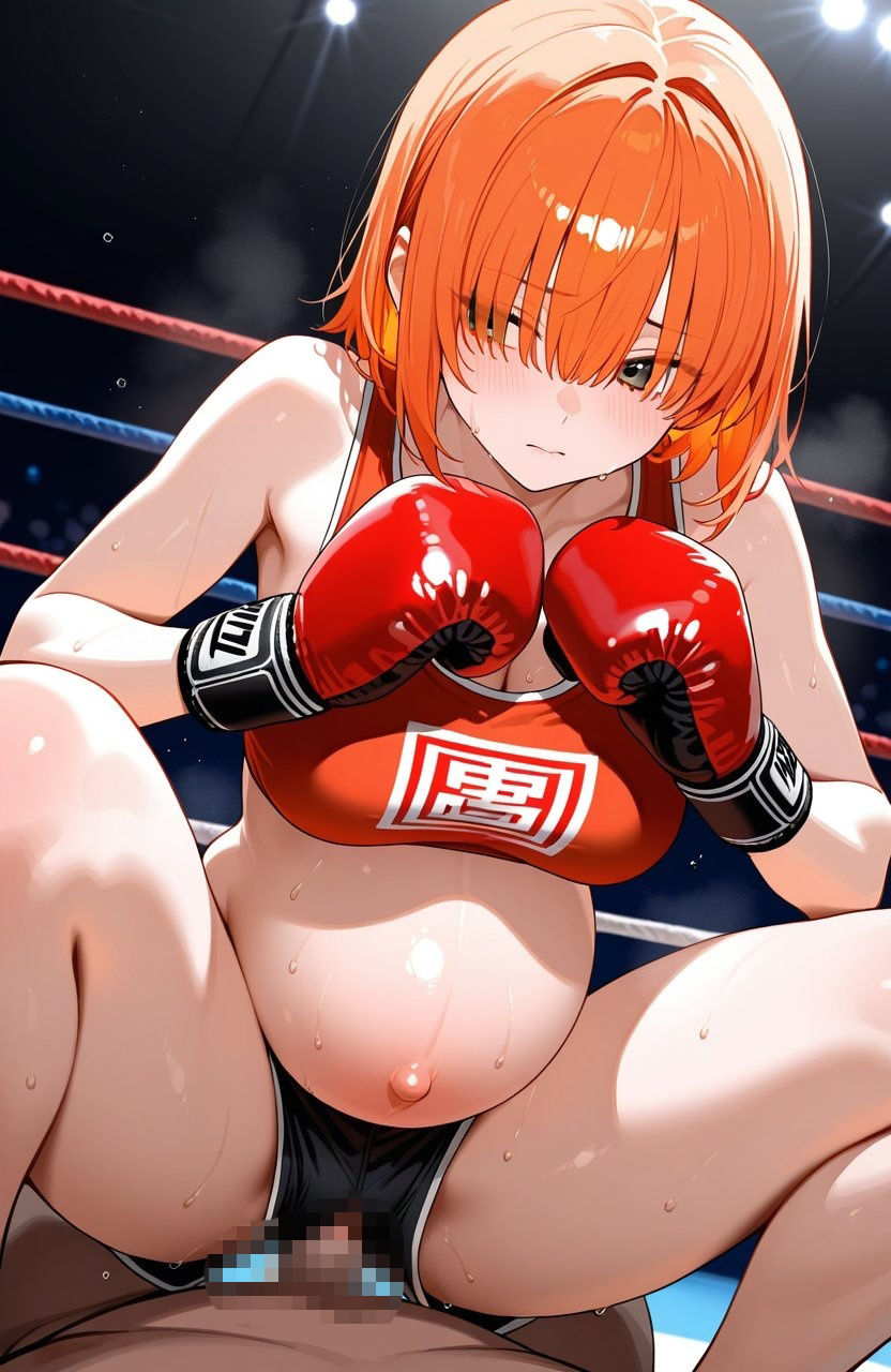 AI妊婦グラビアイラスト集 R18＋ Vol.056 ボクシング編 サンプル2ページ目