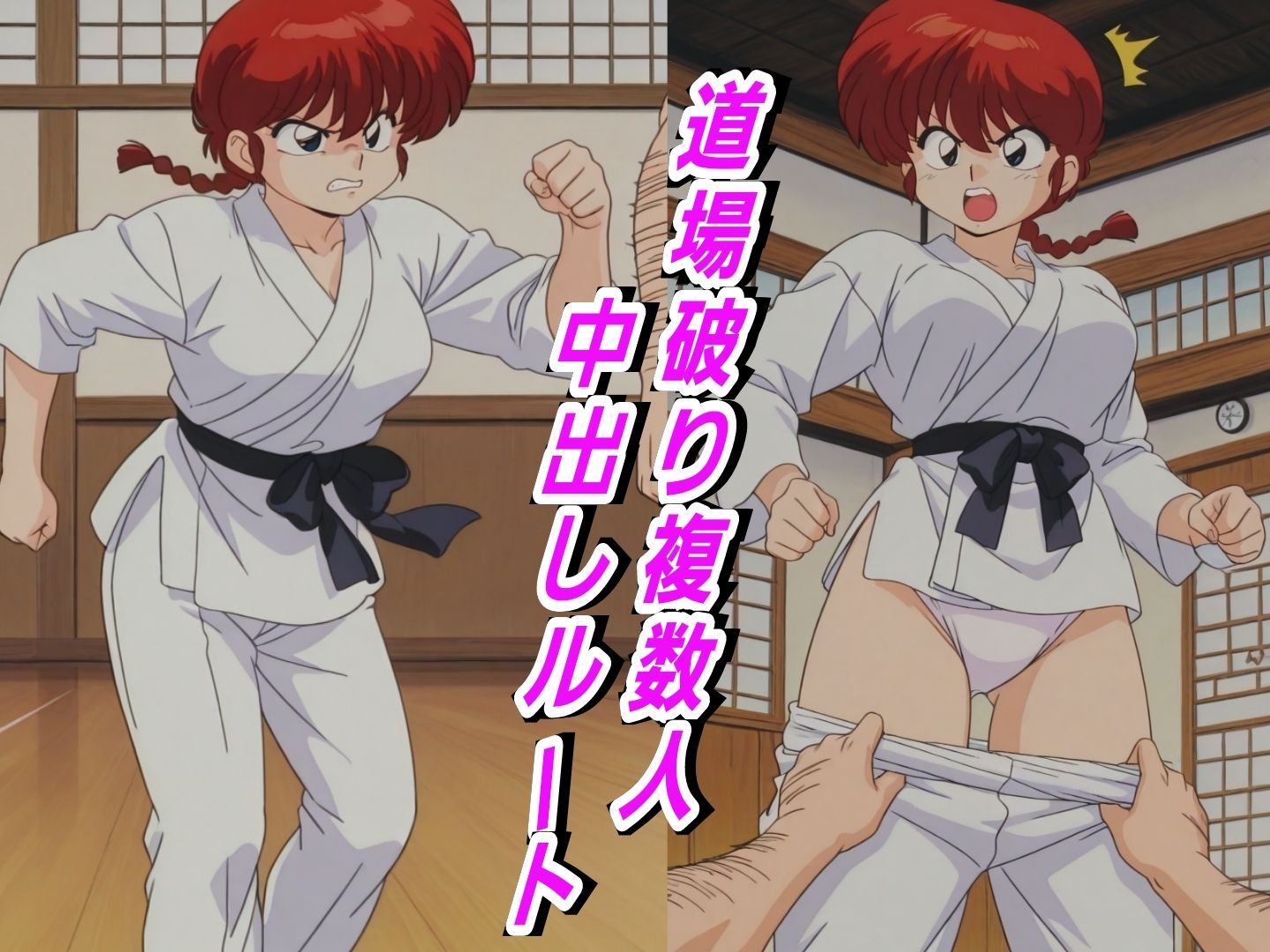 （ら●ま）強い女を負かして孕ませる サンプル2ページ目