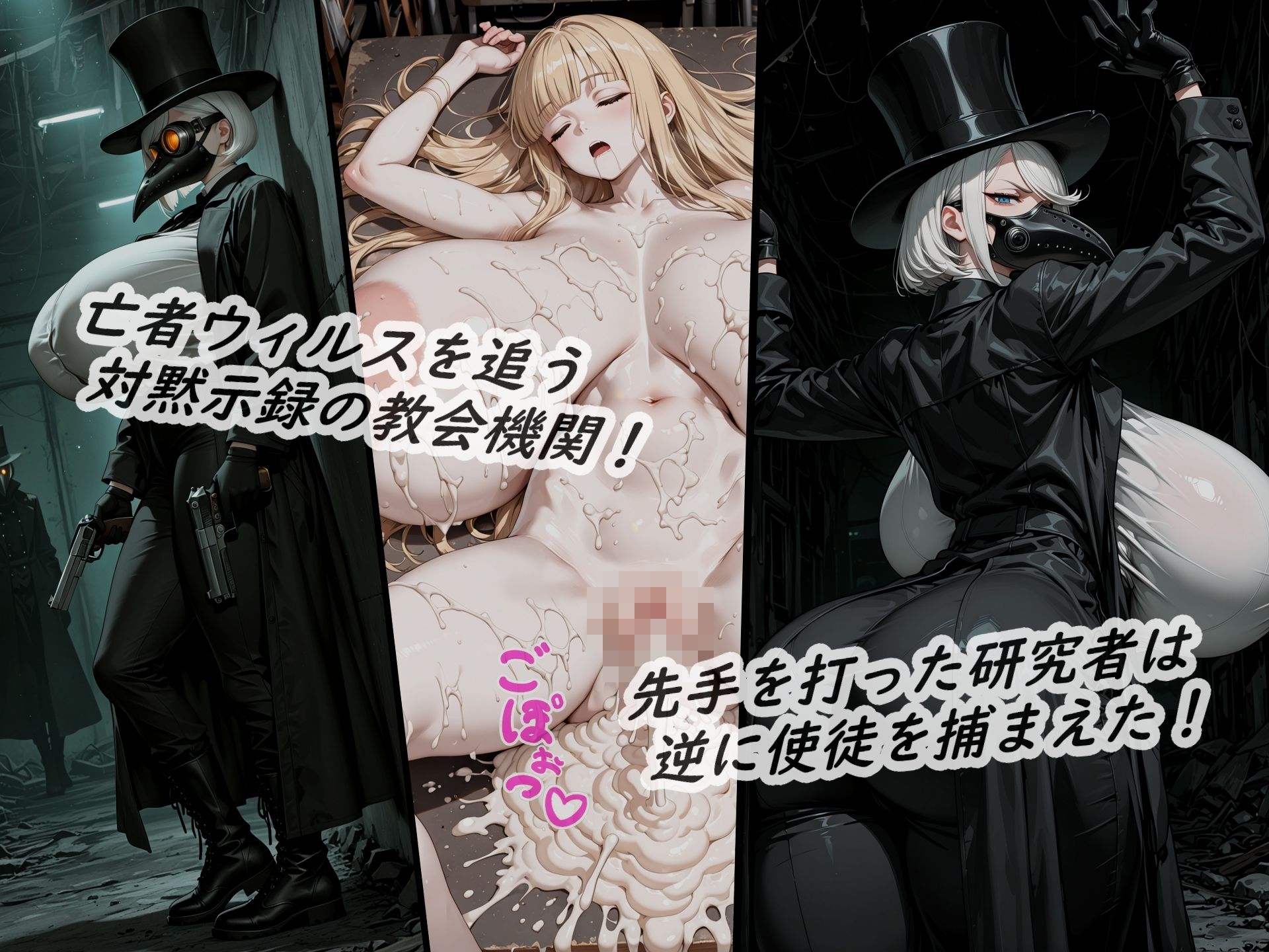 イラストノベル『亡者の溢れる世界で敗北した女の末路は…』 サンプル1ページ目