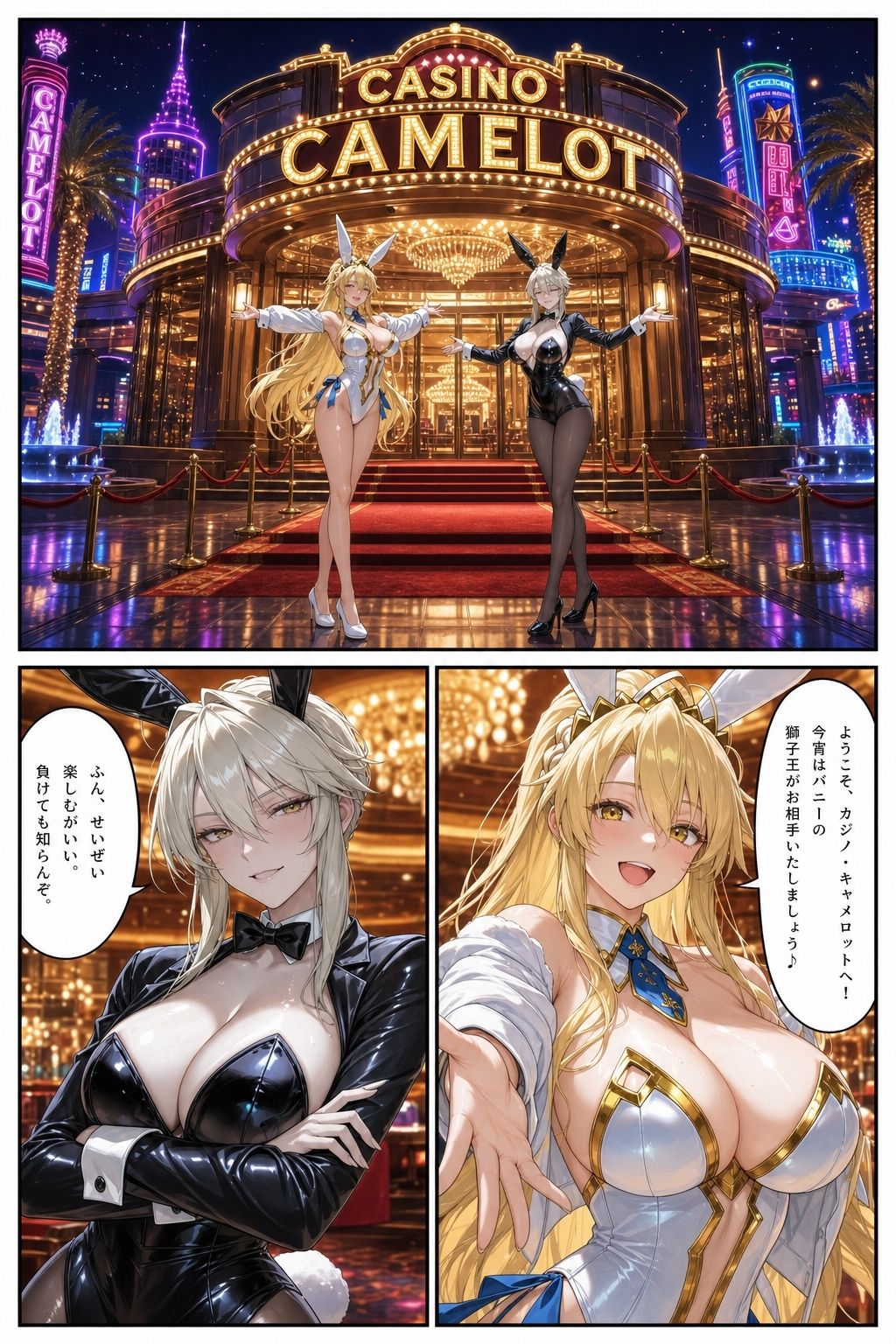 FGO・白黒バニー危機一髪 サンプル5ページ目
