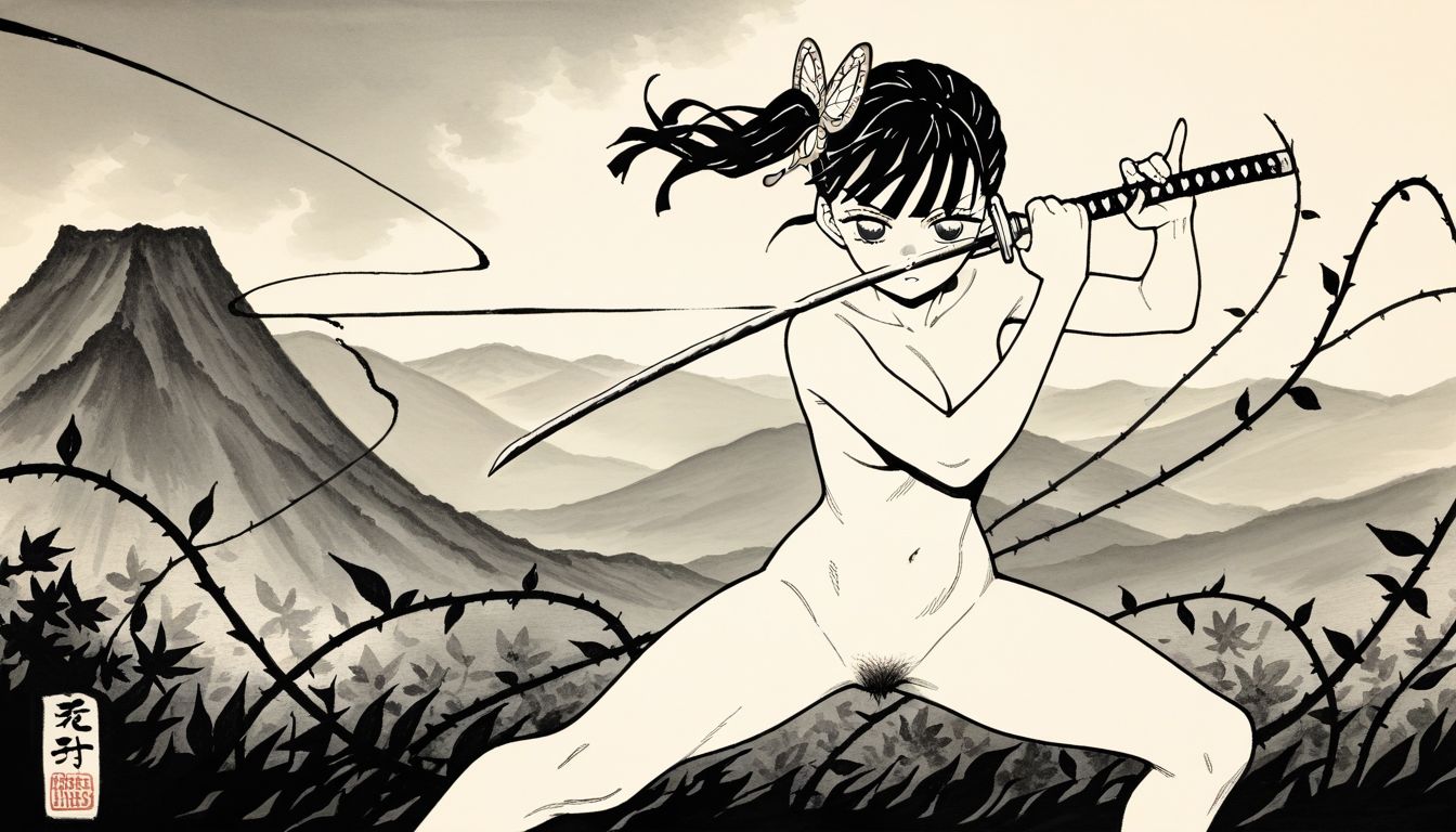 全裸戦闘戦記＋我が家の裸婦絵画 サンプル6ページ目