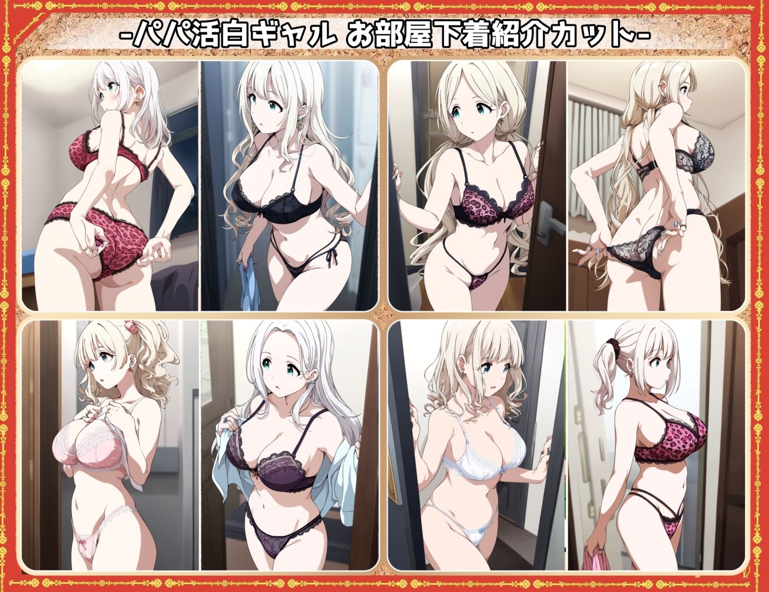 盗撮＆半脱ぎフェチ特化 2020年代アニメ作画特集 観察されるパパ活白ギャル少女たち その1 -500枚を撮影- サンプル6ページ目