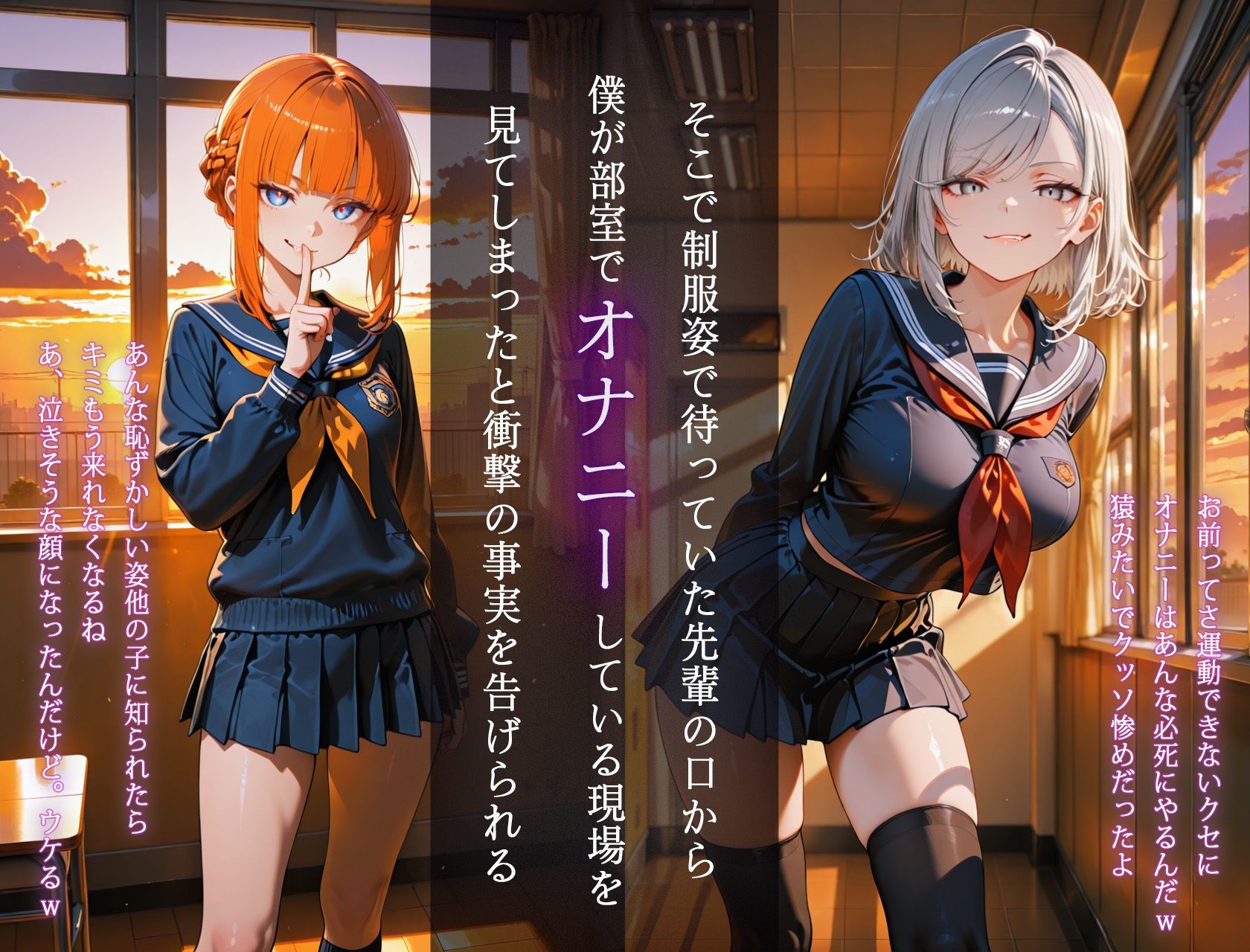 テニス部のドSな先輩に敗北してお仕置き搾精された話 サンプル3ページ目