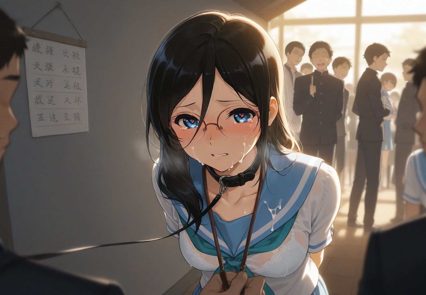 清楚JK彼女が文化祭で「全員の精液受けます」って公衆便器化www 響〇！ユーフォニアム01 サンプル5ページ目