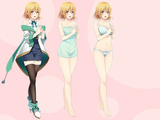 【立ち絵素材】金髪ショートの魔法使い少女 フルセットPSDパック サンプル2ページ目