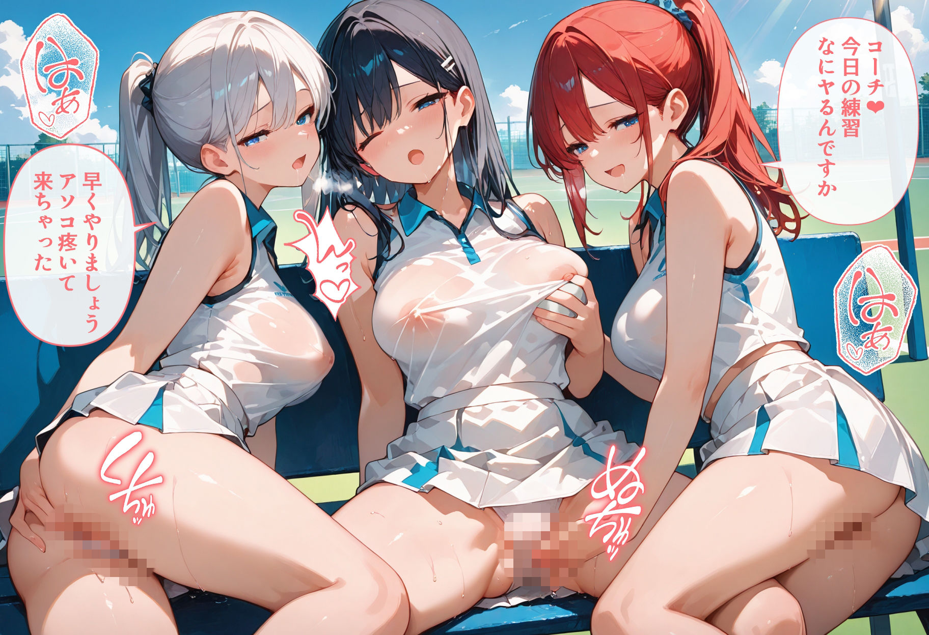 性教育学園X やりまくり！テニス部編2 vol.60【セリフ入有】 サンプル1ページ目
