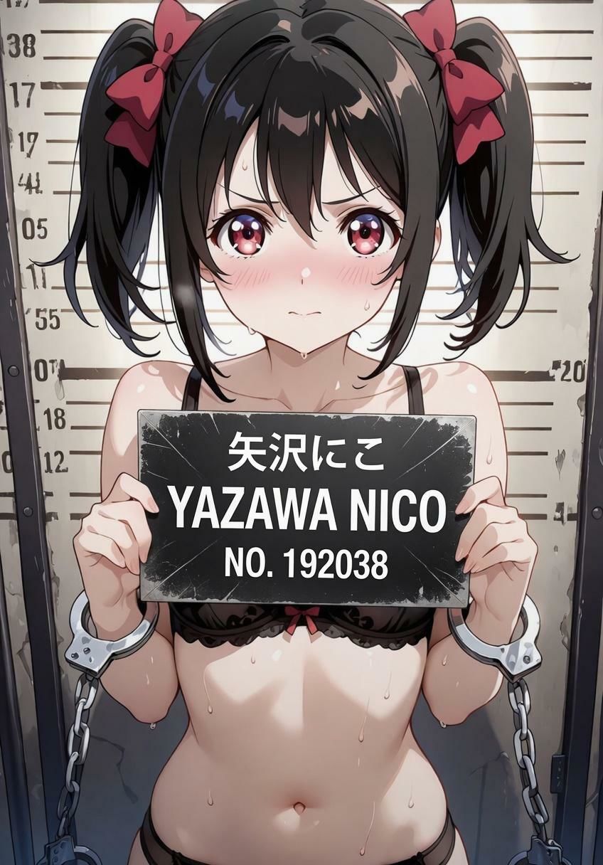 刑務所の下着女囚〜冷たい鉄格子に押しつけられ警察官に何度も中出しされる〜 ラブライブ サンプル8ページ目
