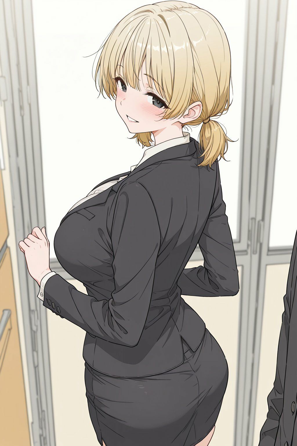 金髪ツインテール教育実習生とめちゃくちゃ中出しセックスした サンプル4ページ目