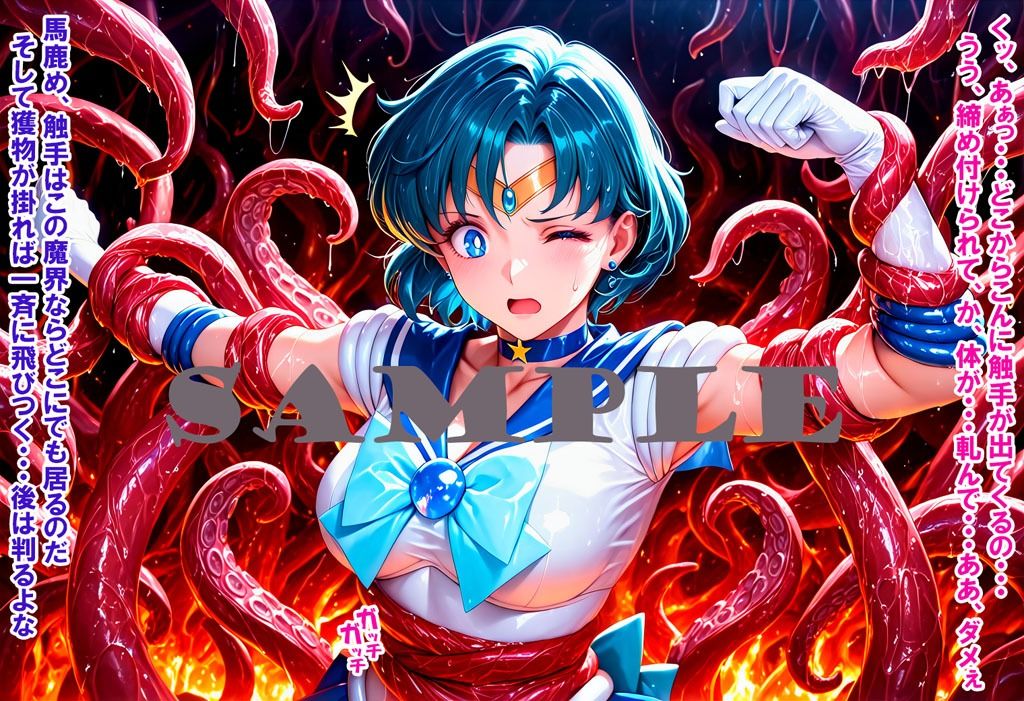 敵と戦いピンチになる魔法少女 Vol7 サンプル1ページ目