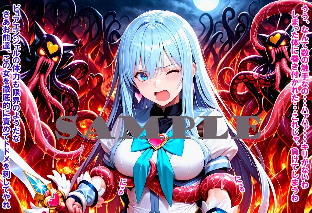 敵と戦いピンチになる魔法少女 Vol7 サンプル5ページ目