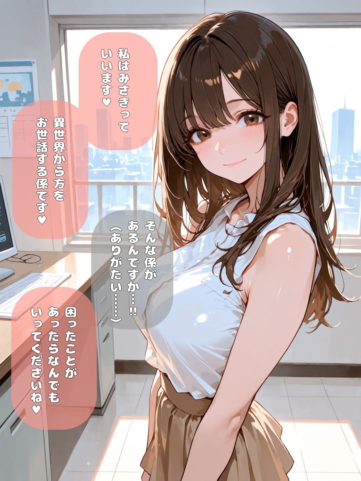 女性だらけの世界に転移してえっちなお姉さんにお世話される話 サンプル5ページ目