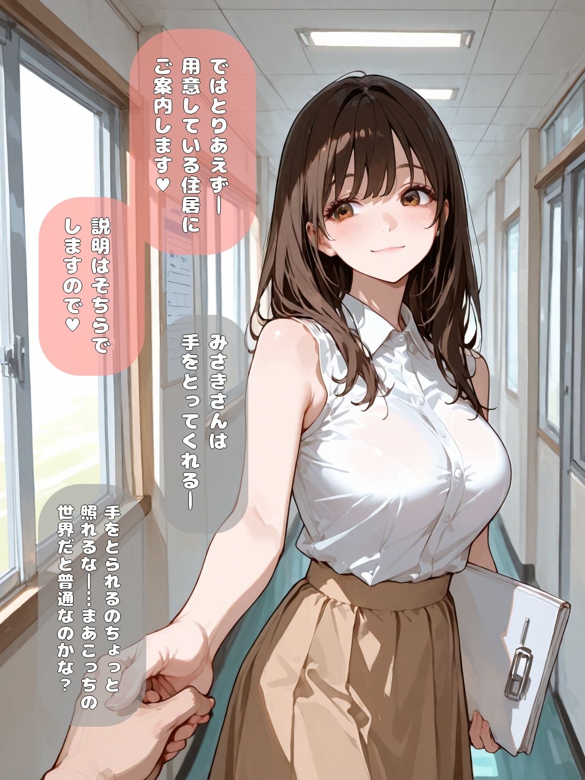 女性だらけの世界に転移してえっちなお姉さんにお世話される話 サンプル6ページ目