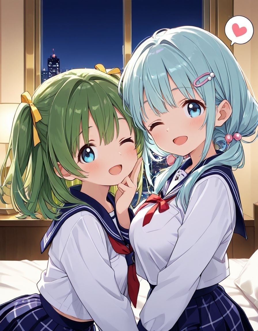 どこでもセックスするのが当たり前になっちゃった世界2 セーラー服ホテルえっち編 サンプル1ページ目