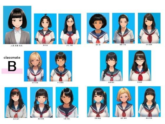 栄愛女学院 フォトメモリー B組 サンプル1ページ目