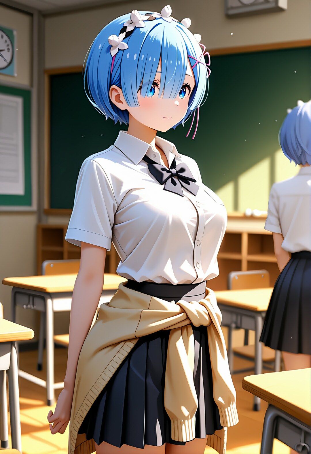 Re:School 〜青い髪の委員長レ〇が学校中で犯●れちゃう〜 サンプル1ページ目