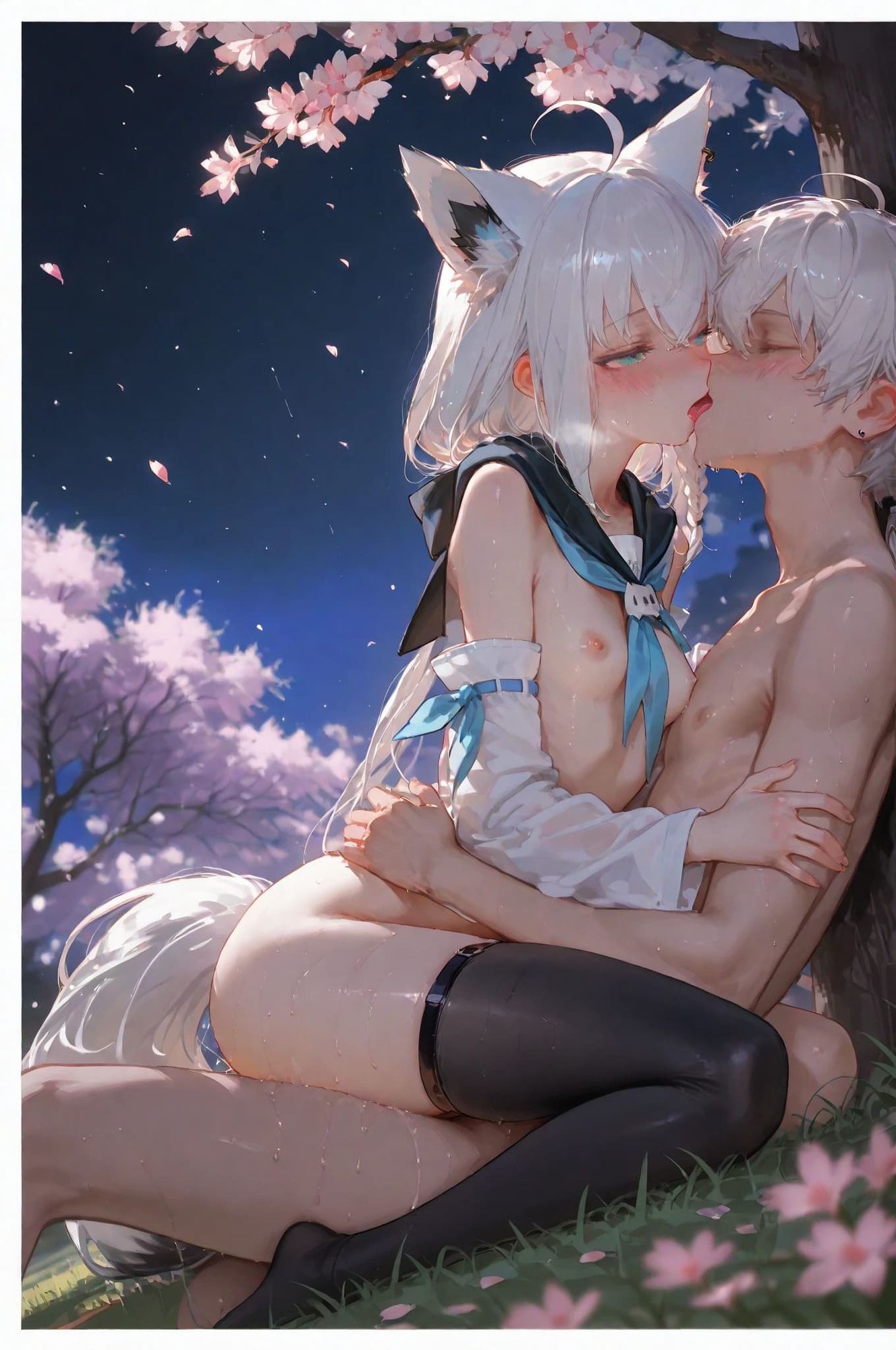 白き狐と蒼き鮫（2）-桜- サンプル4ページ目