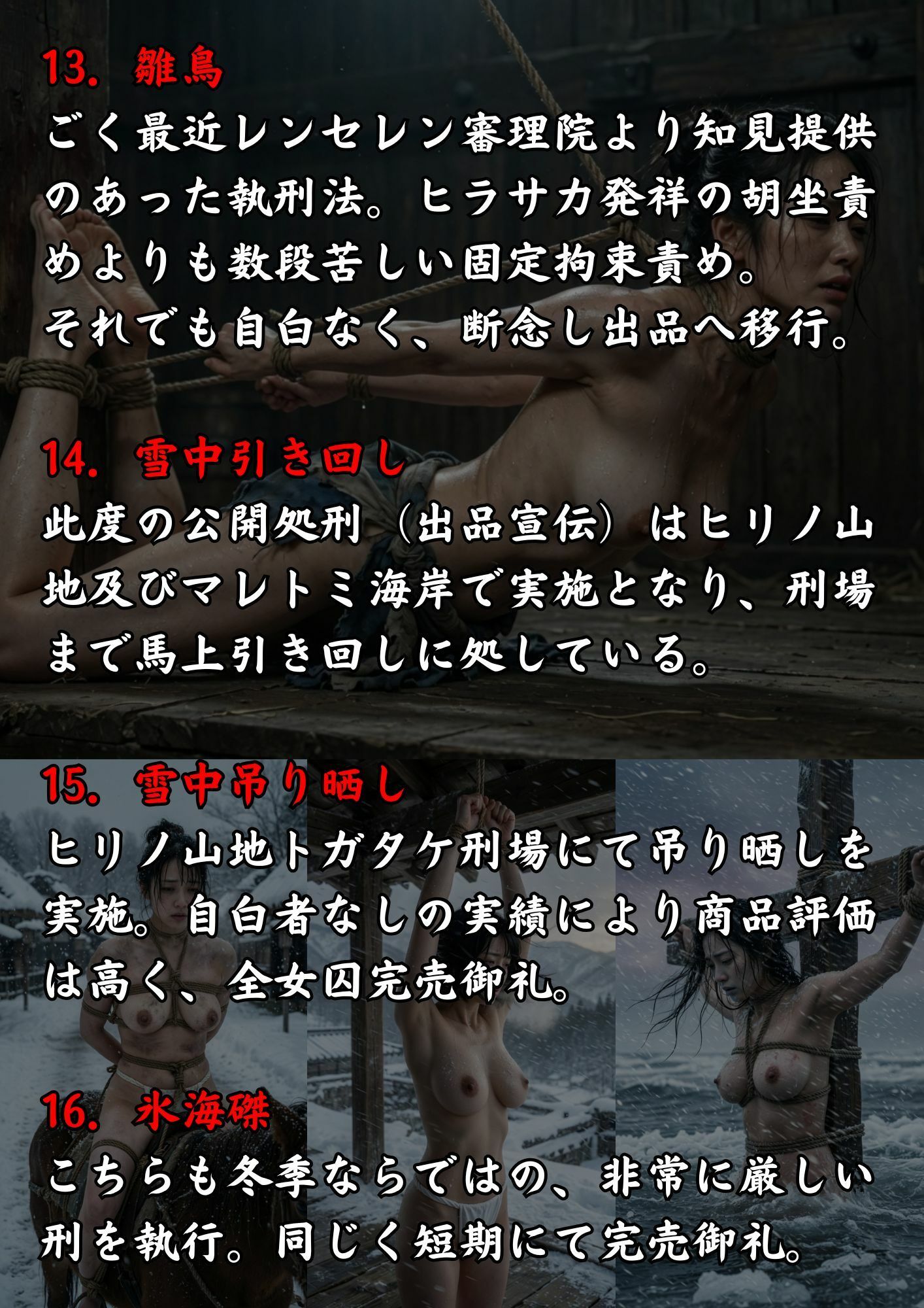 実写風拘束責めショート動画集  レンセレン審理院執刑映像資料集〜第四拷 国賊下手人仕置帖〜 サンプル5ページ目