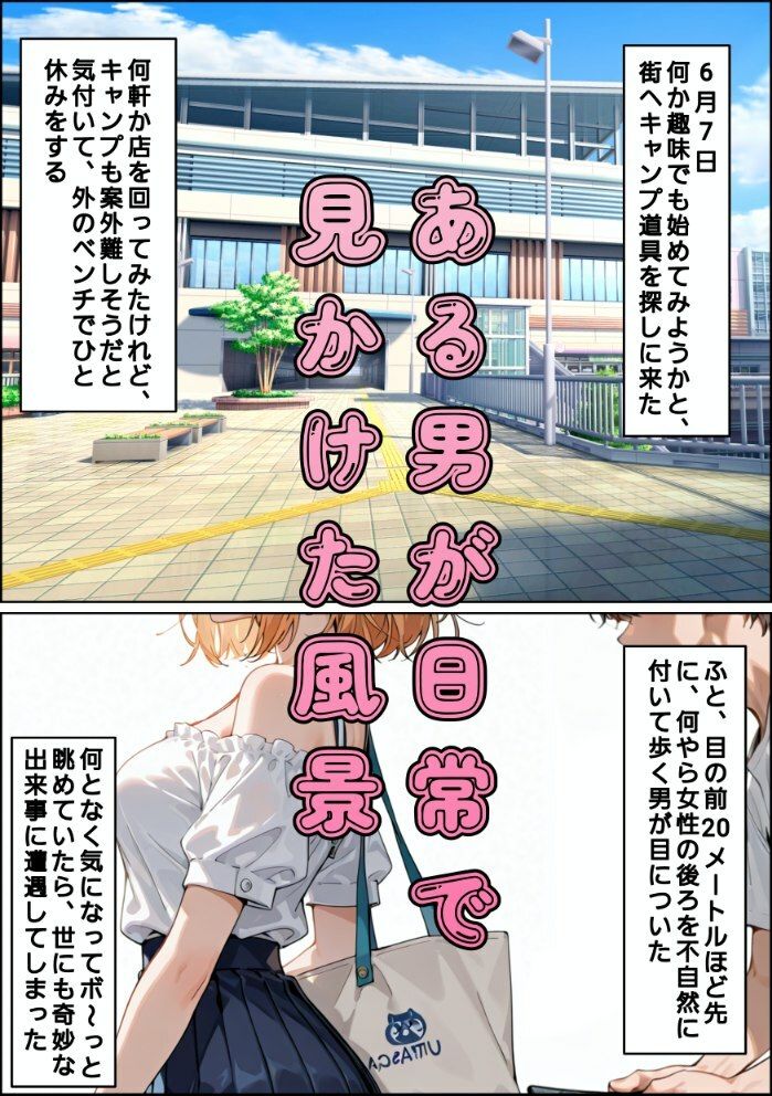 逆さ盗撮読本2 サンプル1ページ目
