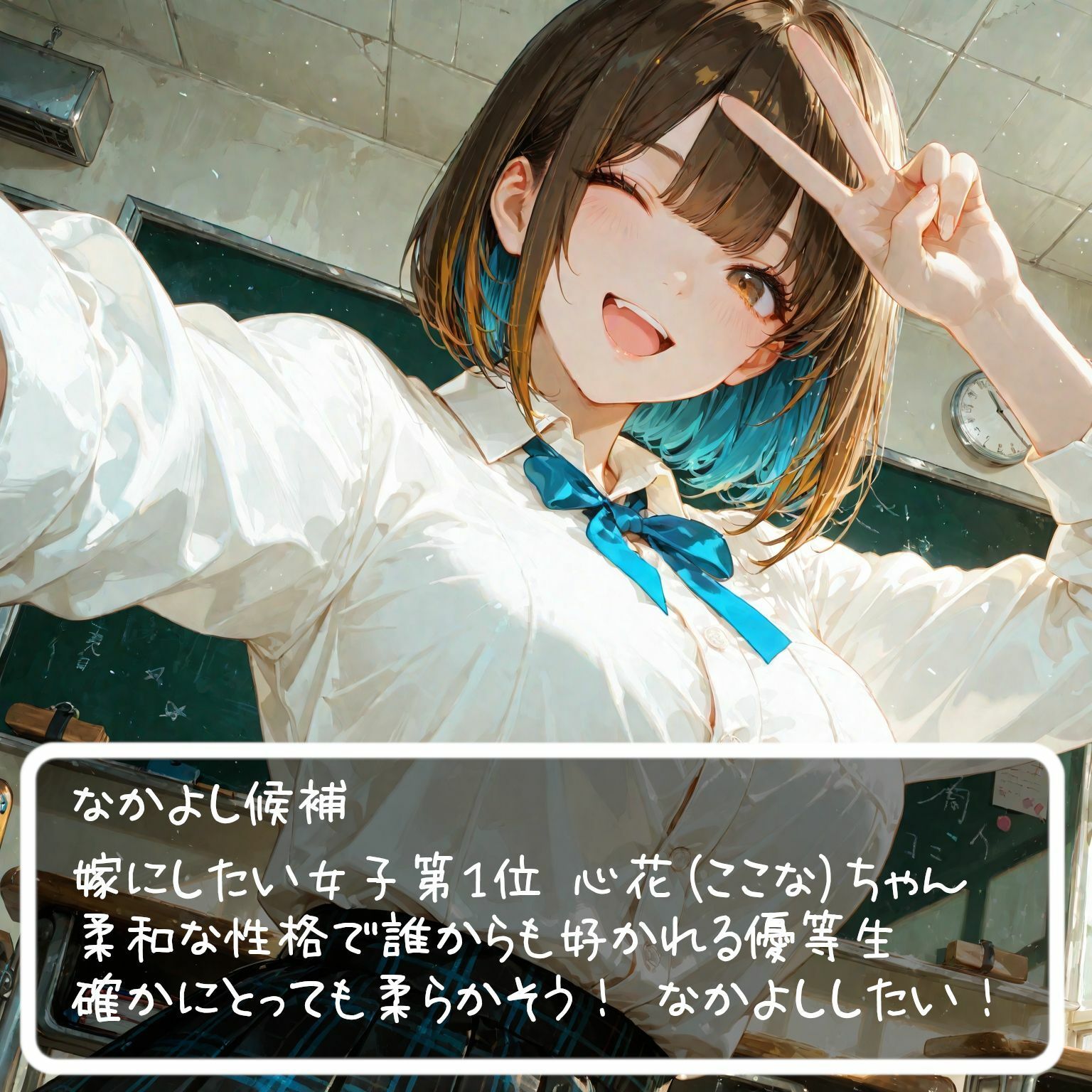 制服JKとトイレでほんとになかよし？ サンプル1ページ目