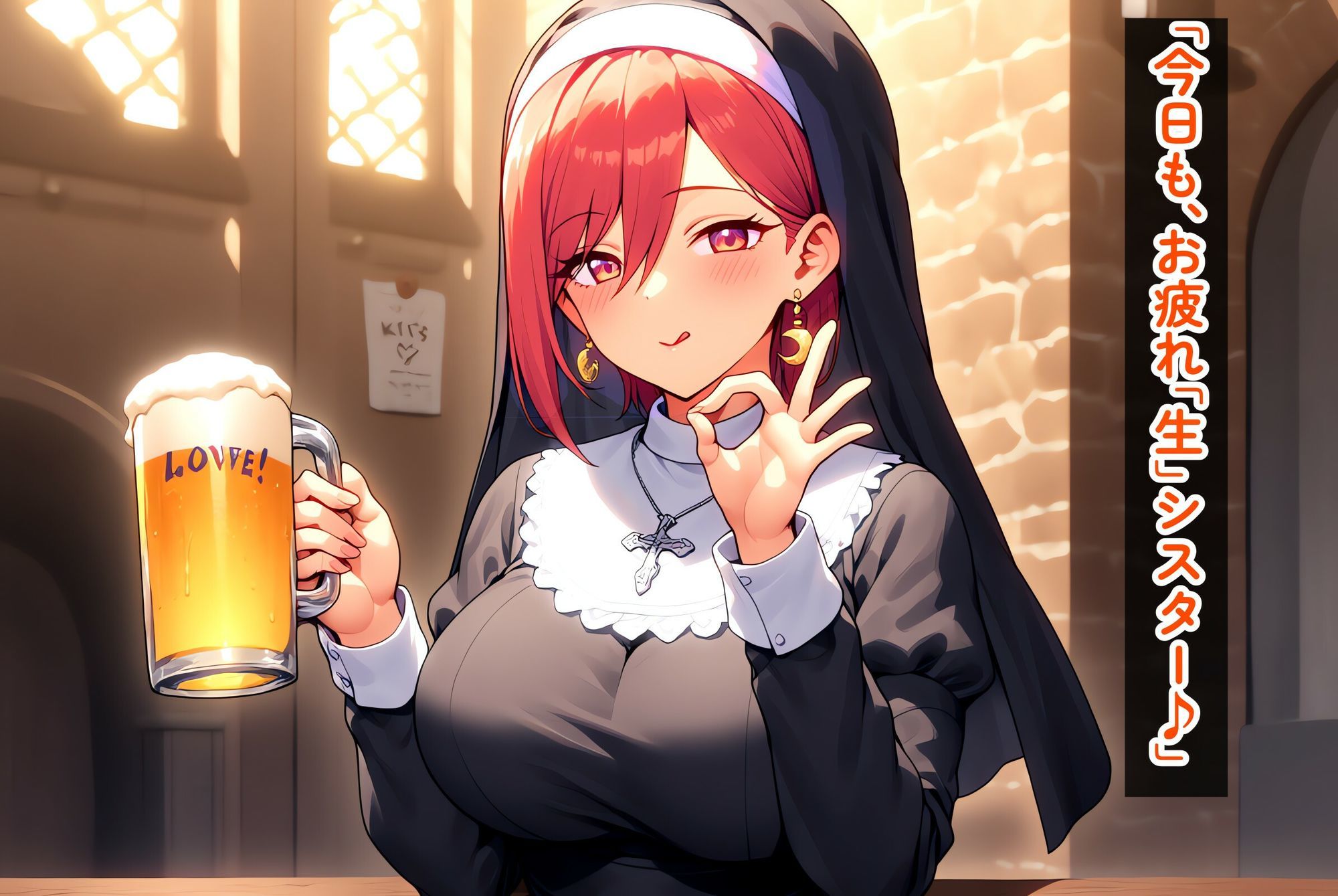 ERO居酒屋〜シスターは生がお好き♪〜 サンプル1ページ目