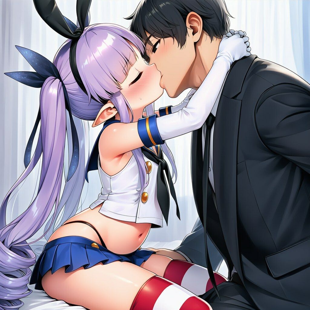 島風服を着せられ、ラブホに連れ込まれたキョウカちゃんと甘々えっちCG集 〜100枚〜 サンプル1ページ目