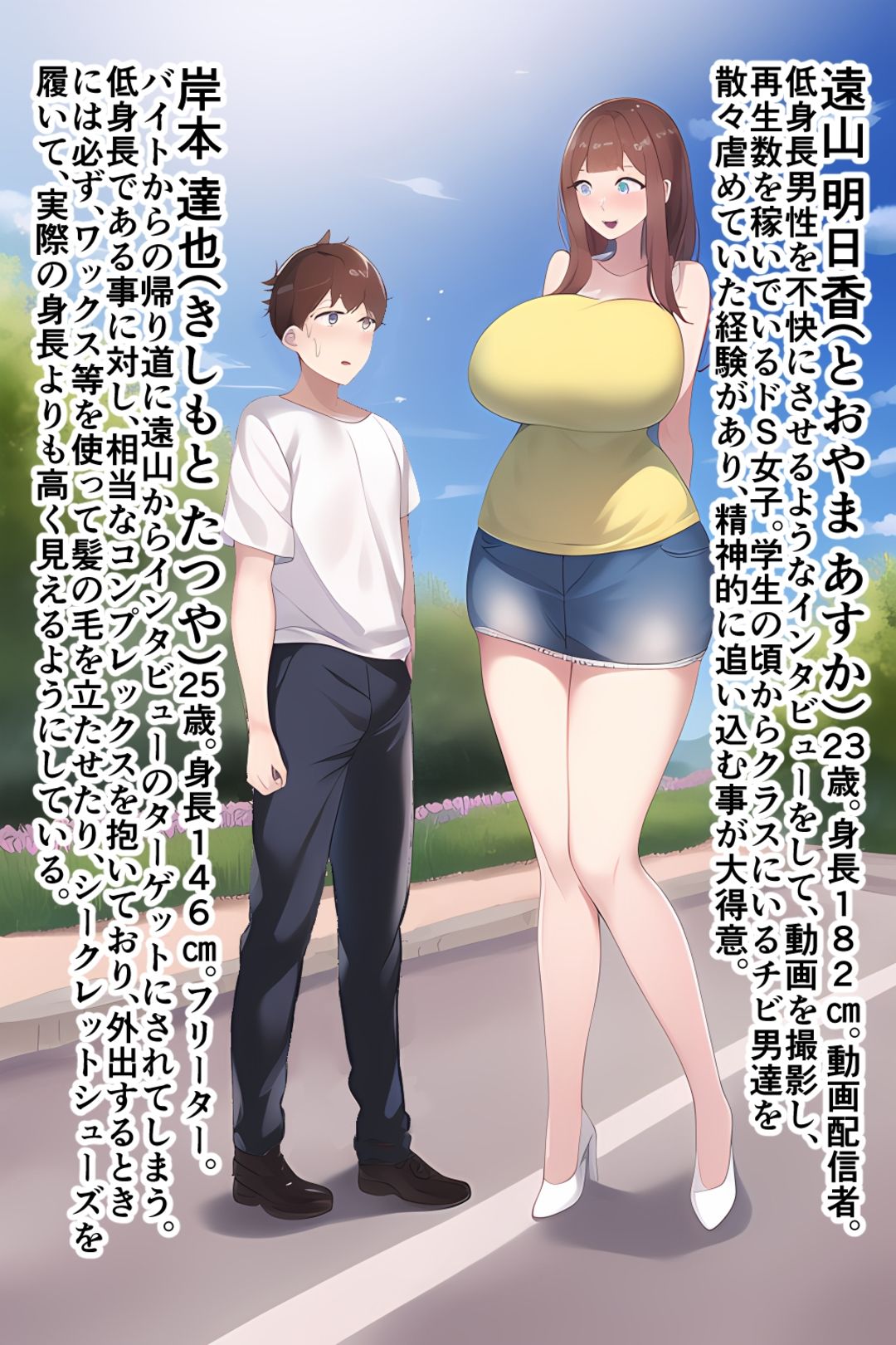 【セット作品】高身長女性×低身長男性 言葉責め集（スーツ女性編＋バレー部その他編） サンプル7ページ目