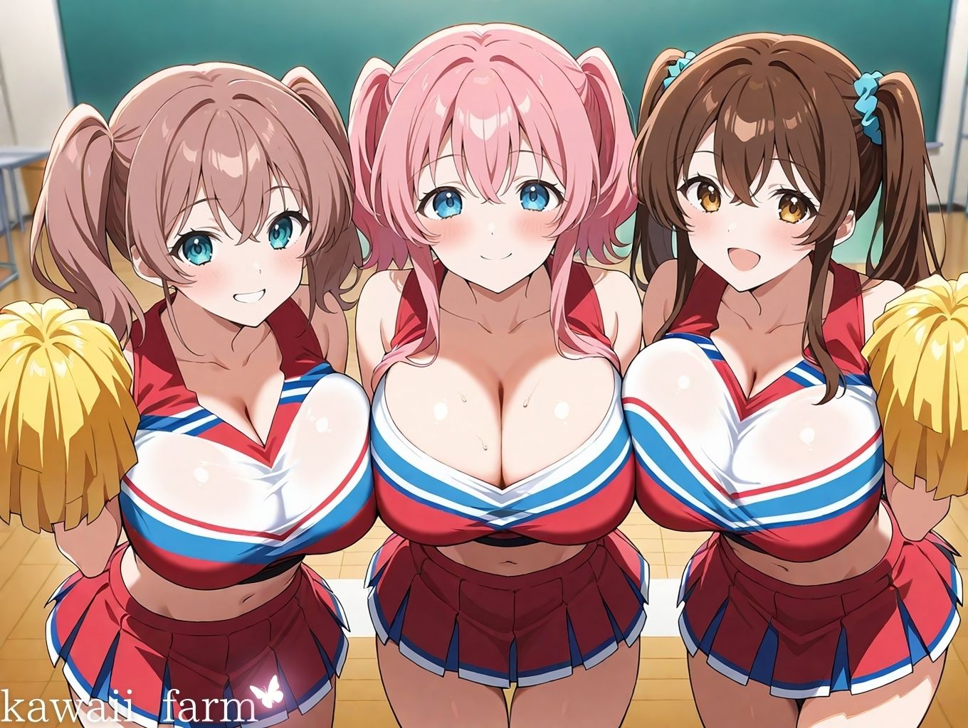 爆乳まみれ チアガールver. サンプル2ページ目