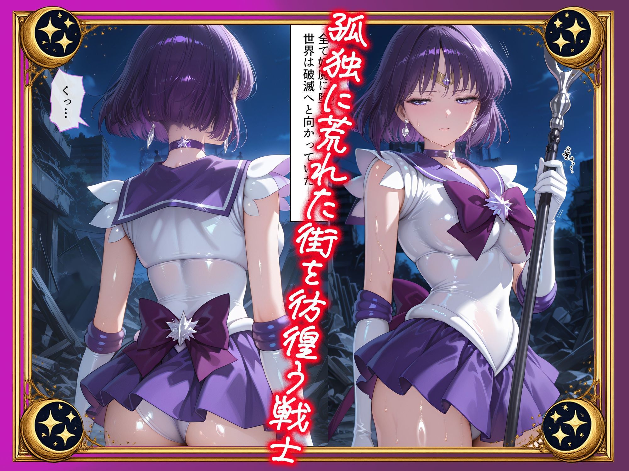 【セリフ付】悪魔に敗北〜快楽堕ちさせられた破滅の戦士編〜 サンプル1ページ目