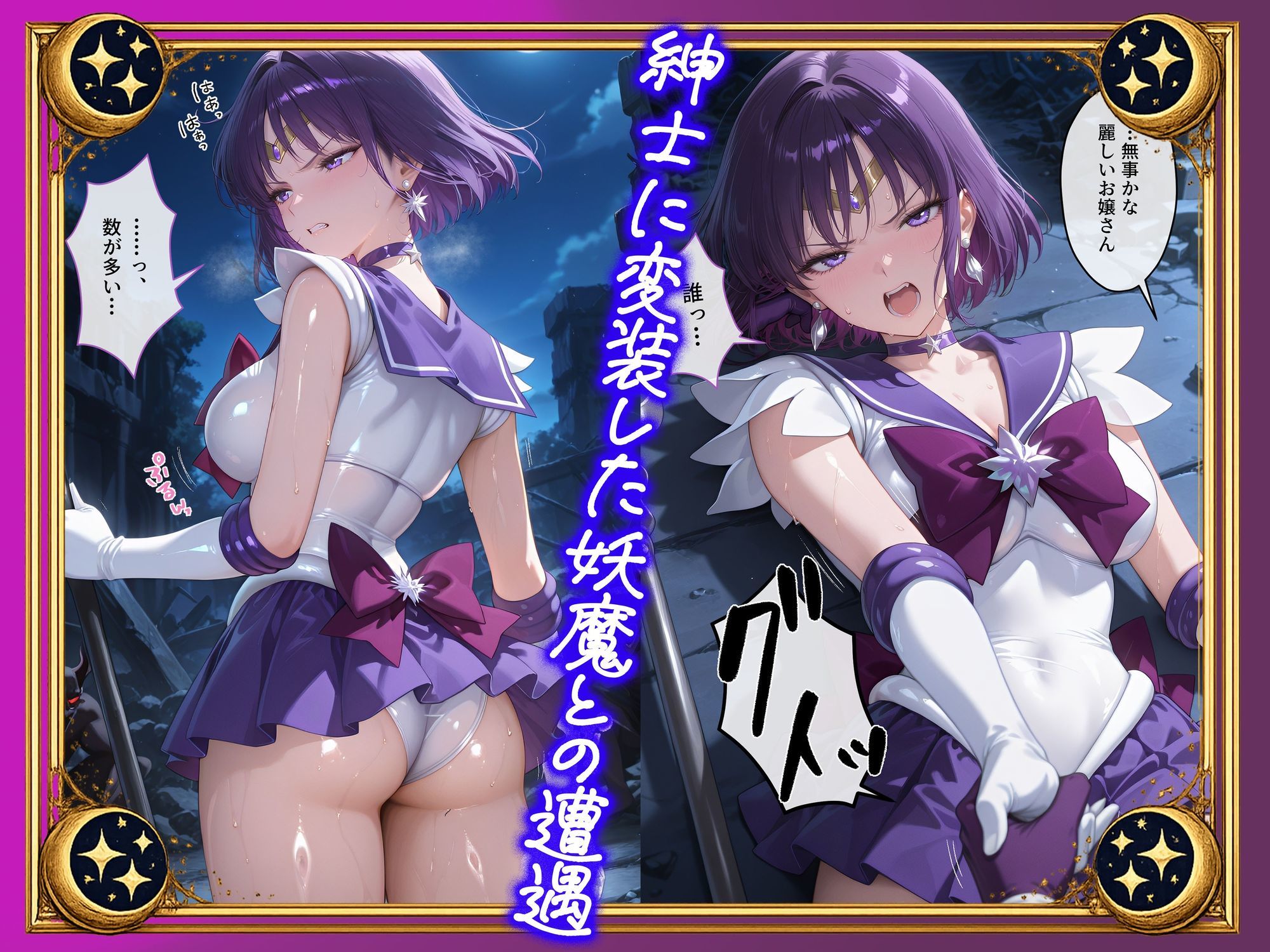 【セリフ付】悪魔に敗北〜快楽堕ちさせられた破滅の戦士編〜 サンプル2ページ目