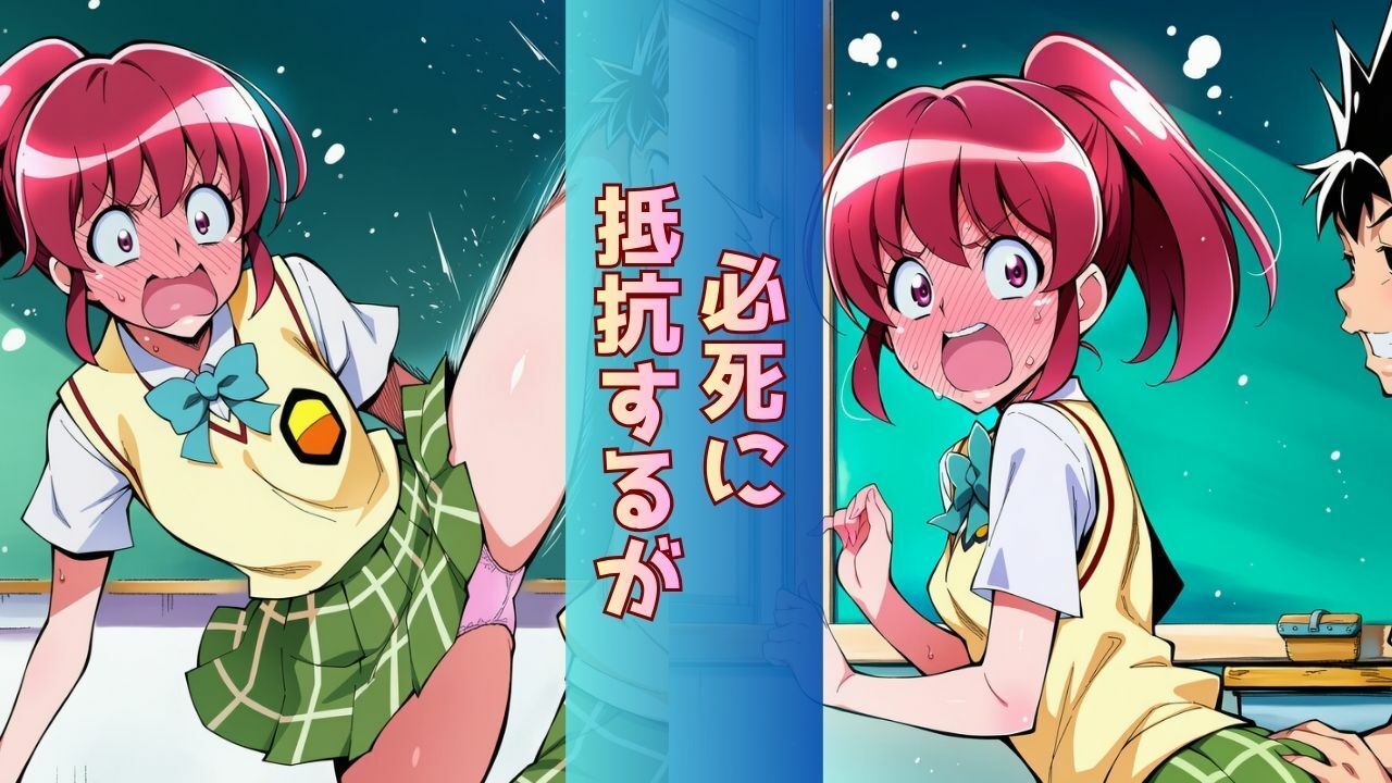 幼なじみヒロインがクラスのスケベ男子に‘ついに’全部みられて「オマコレ宣言」する話 サンプル4ページ目