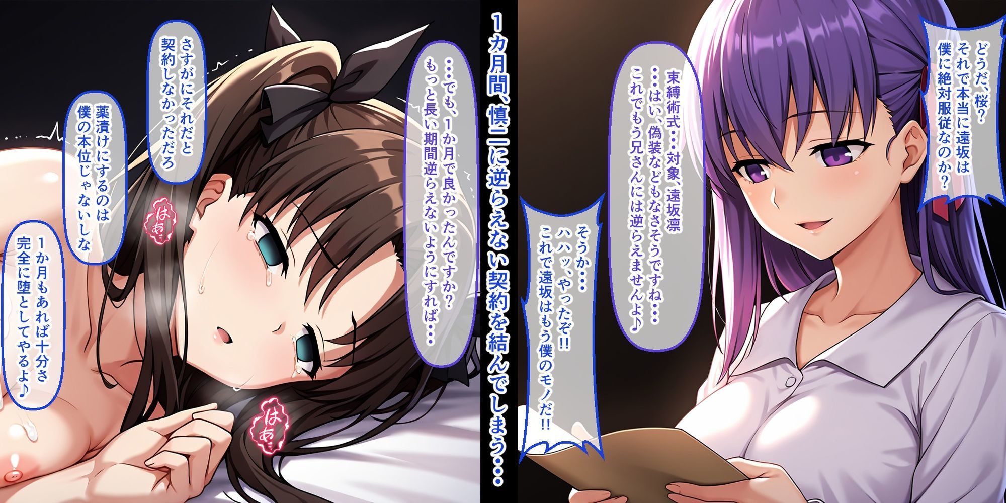慎二に寝取られ堕ちる凛 〜こいつ、もう僕の女だから〜 サンプル9ページ目